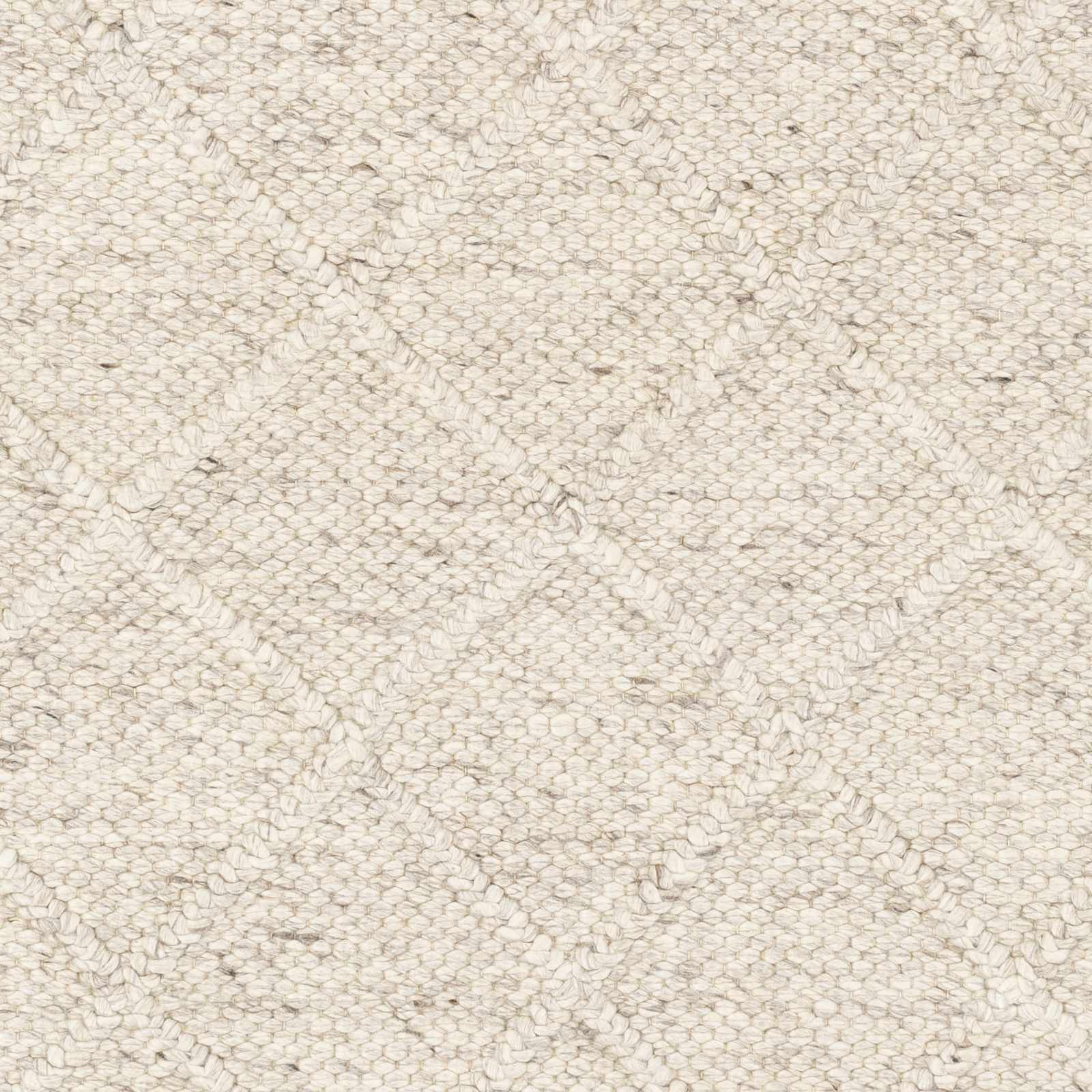 Syosset Beige Trellis-Teppich aus Wolle und Viskose
