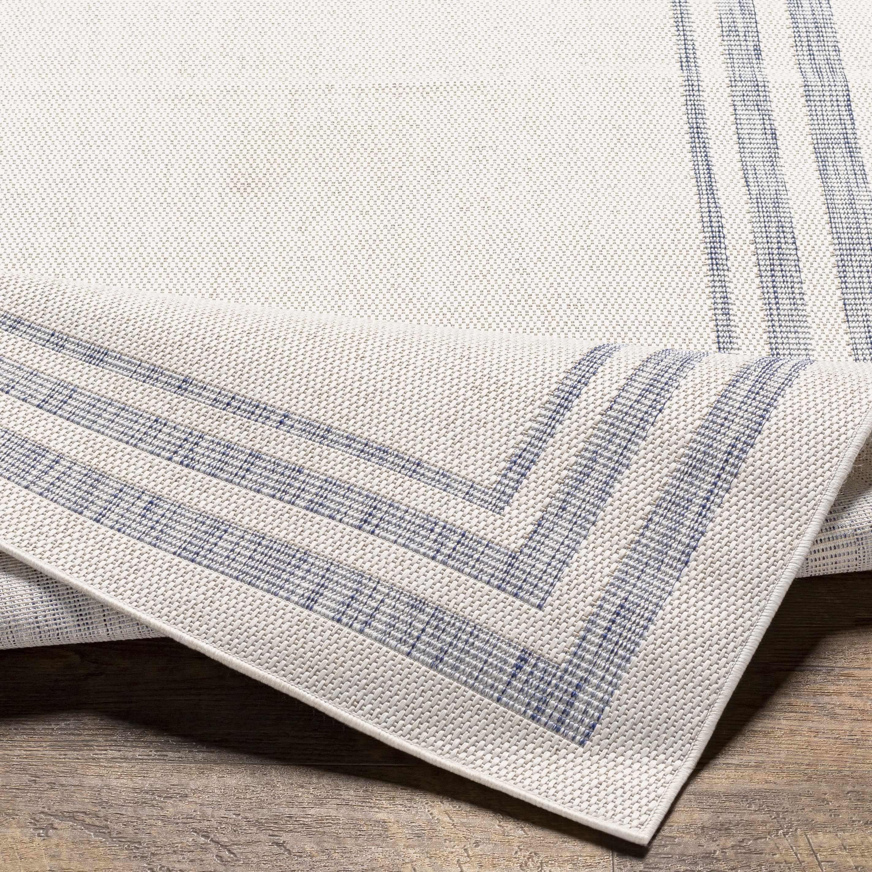 Teppich &bdquo;Teja&ldquo; in Creme und Blau
