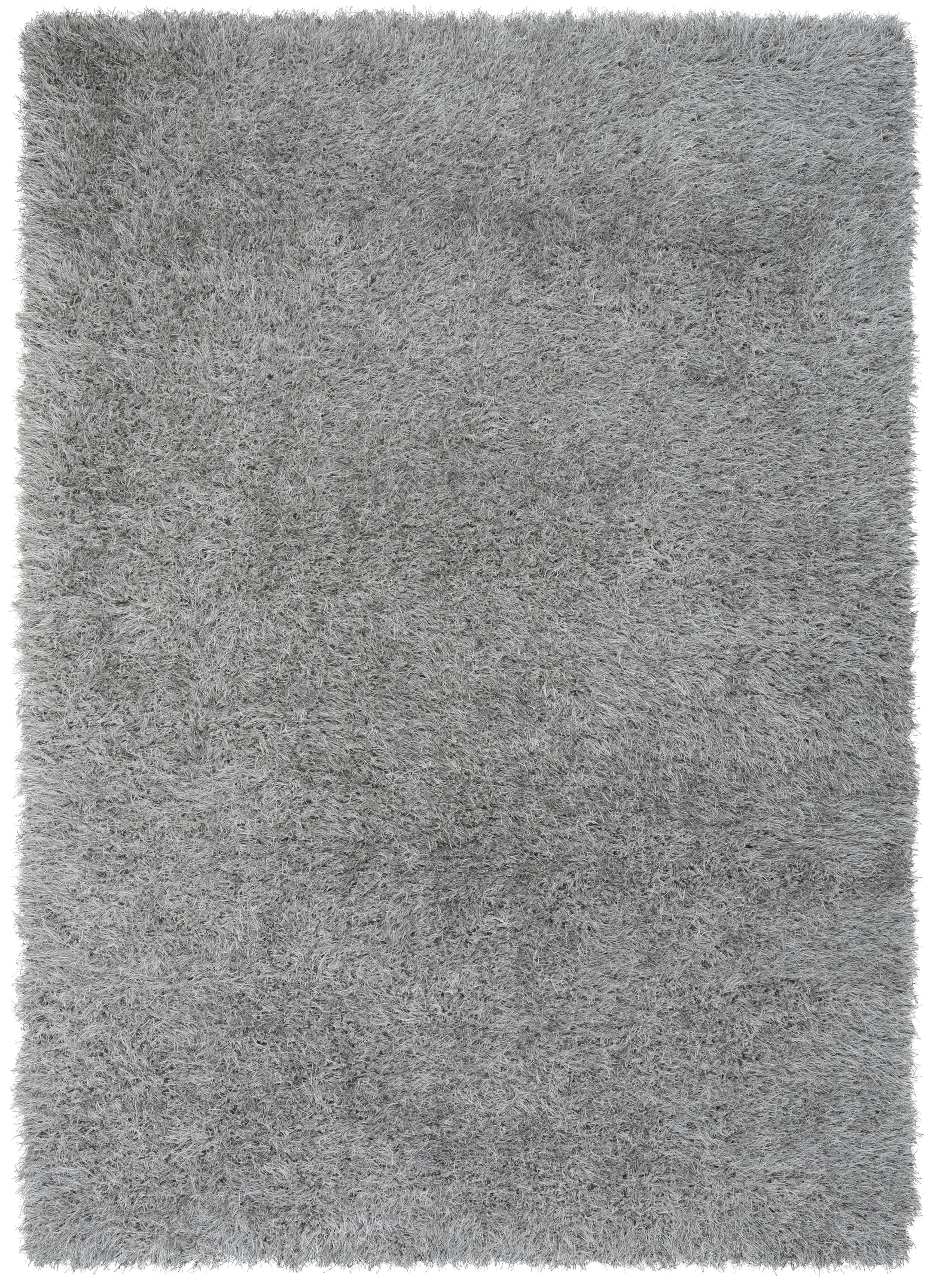 Chie Glam Solider, ultraweicher Shag-Teppich in Grau