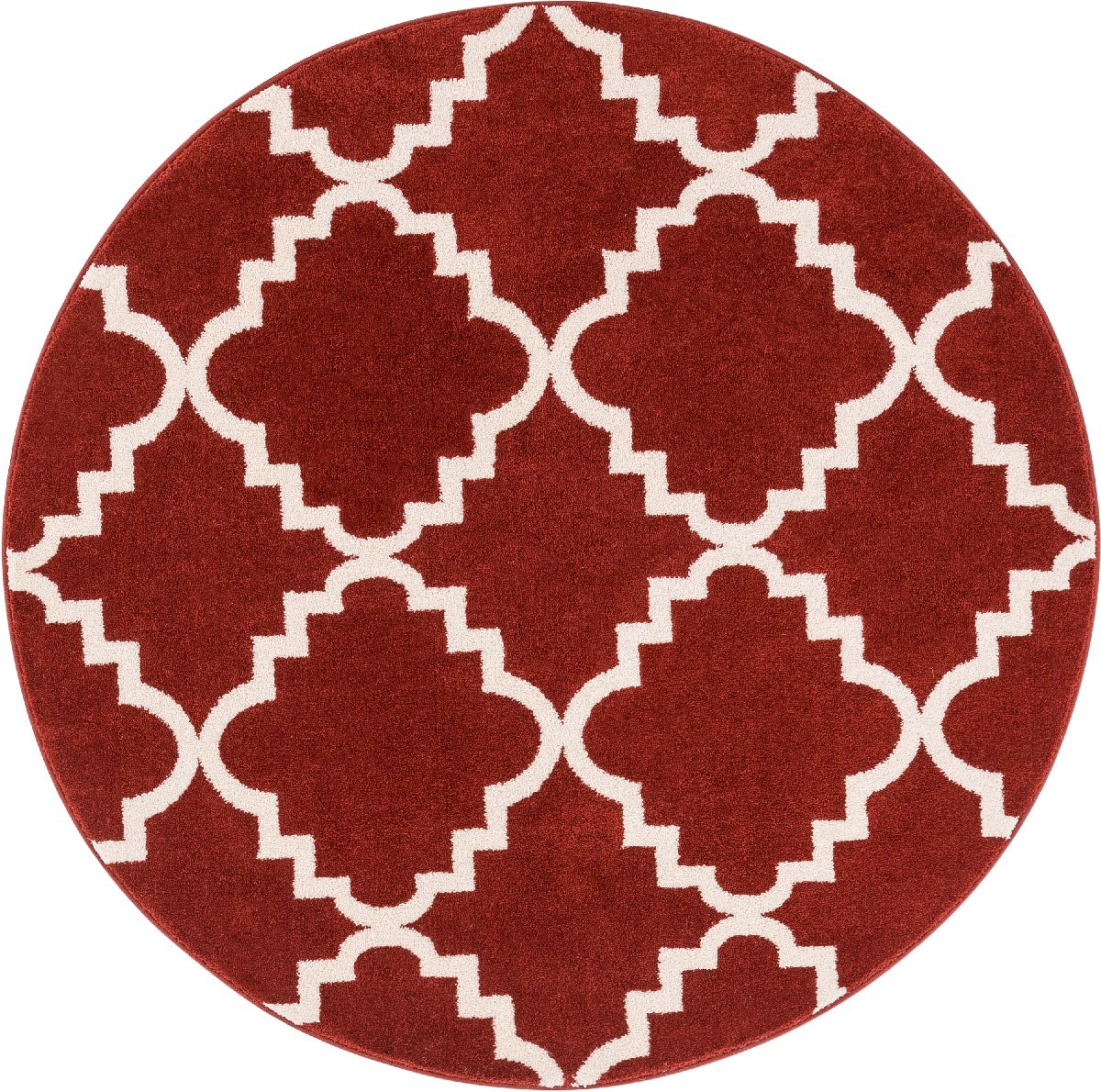 Lulu's Lattice Teracotta Moderner 5'3" runder Teppich