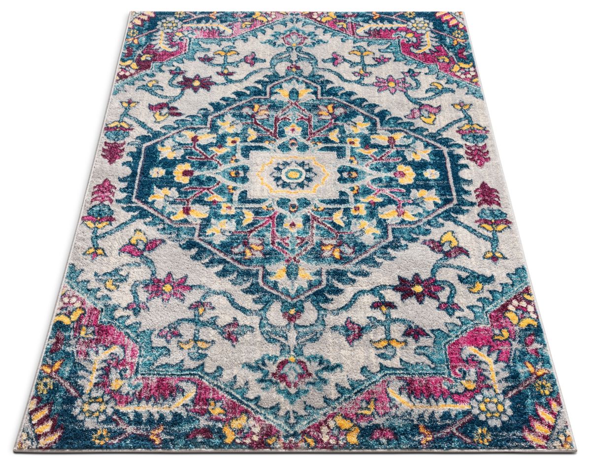 Gwendolyn Multi Bohemian Oriental Medaillon Teppich