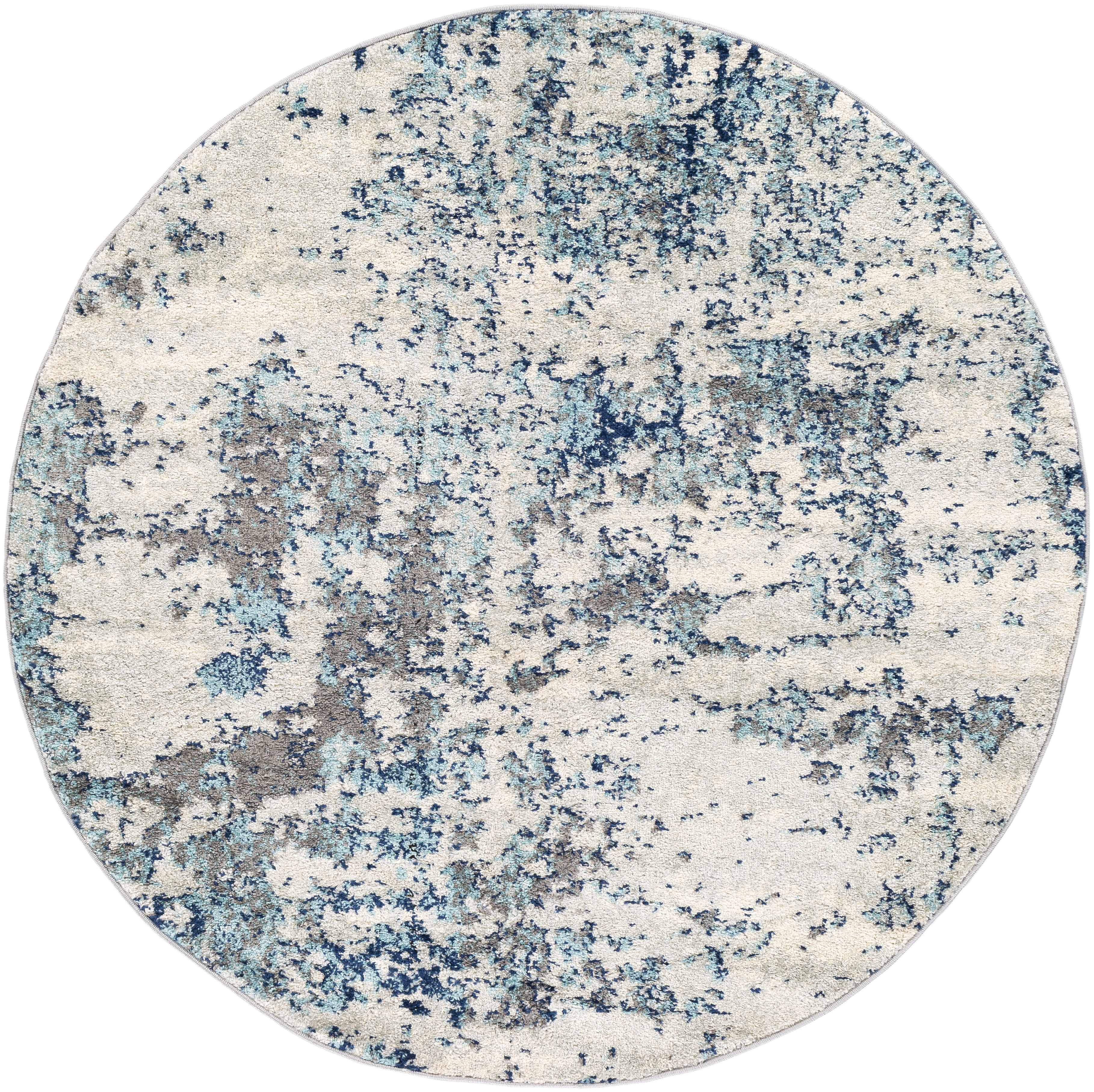 Teppich &bdquo;Beverly&ldquo; in abstraktem Blau