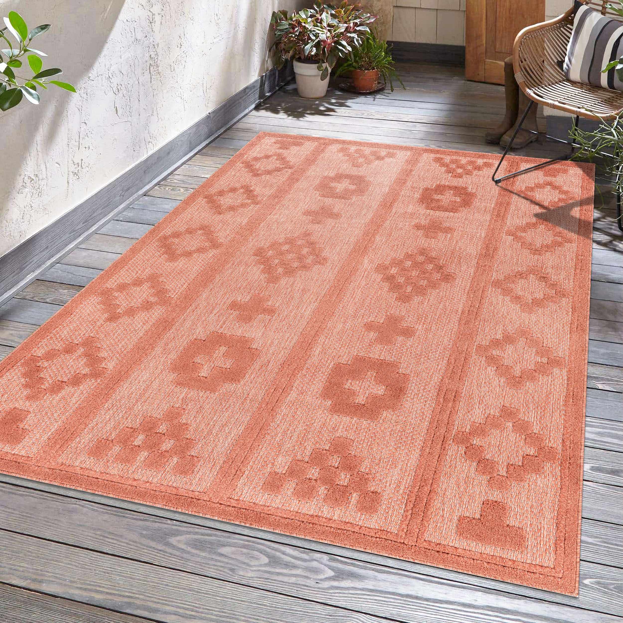Hiro Orange Outdoor-Teppich