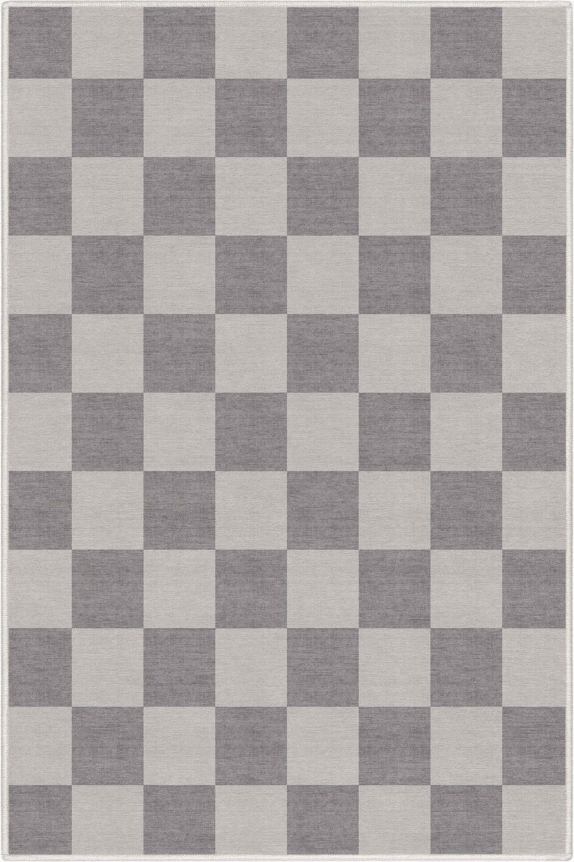 Quadratischer Flachgewebe-Teppich mit modernen geometrischen Boxen