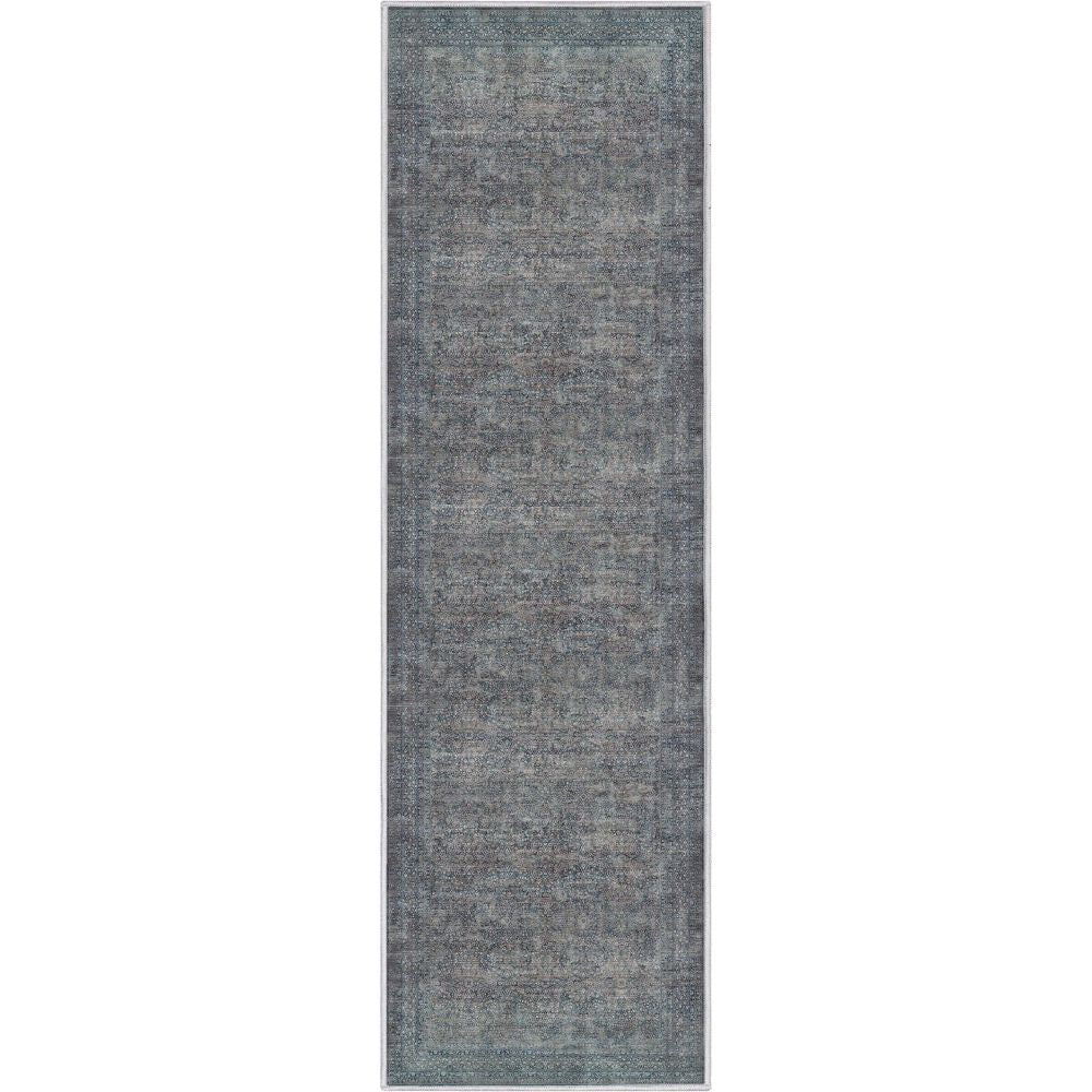 Juliette Vintage persischer orientalischer Flachgewebe-Teppich in Blau