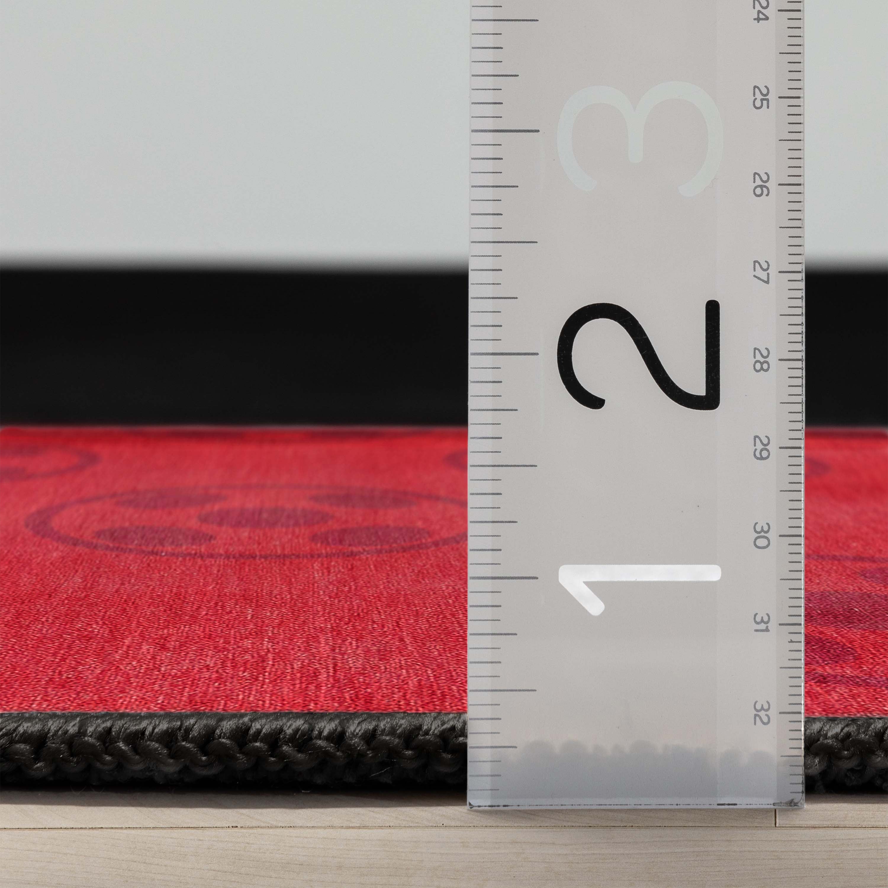 Miraculous Ladybug gro&szlig;er Marienk&auml;fer-Teppich in Rot