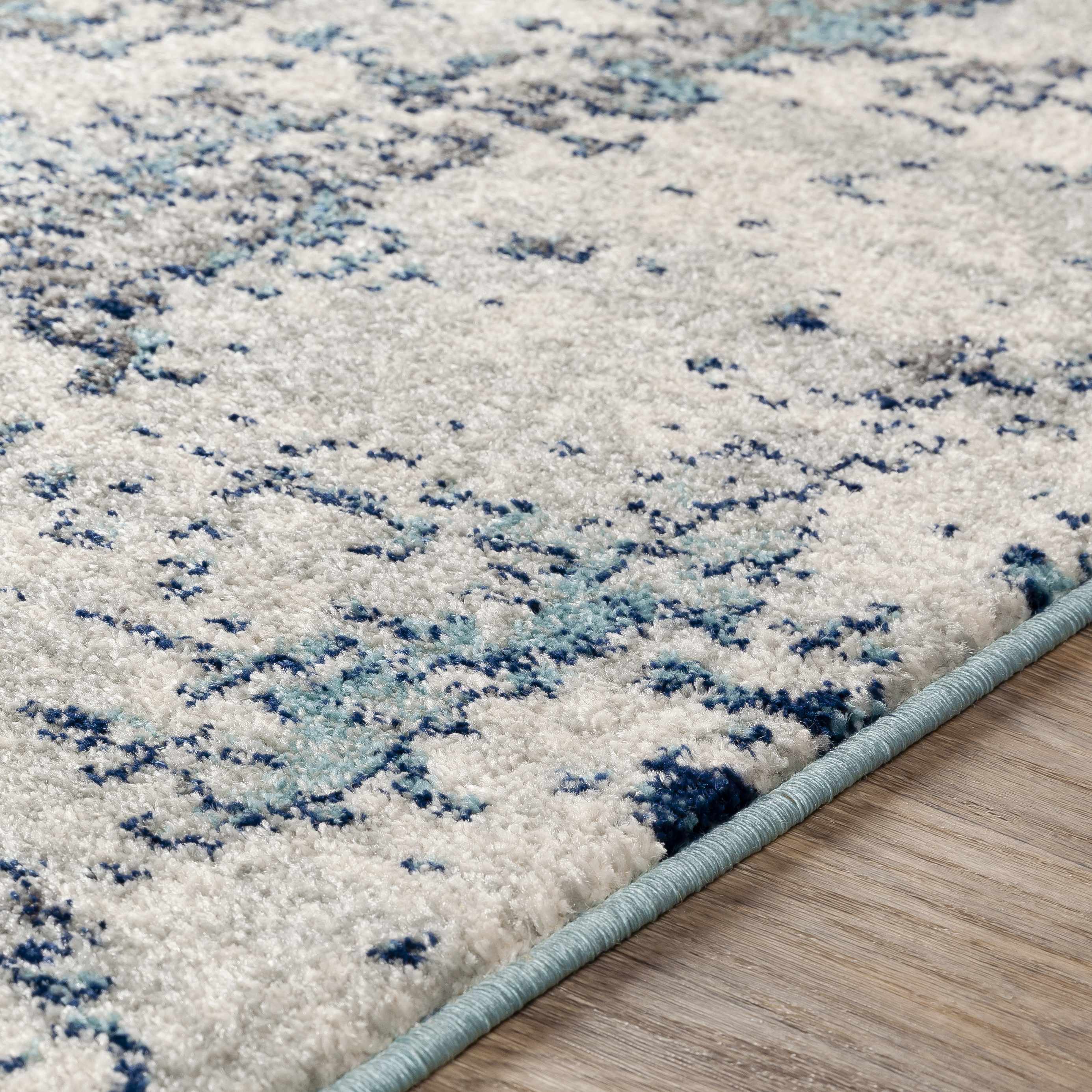 Teppich &bdquo;Beverly&ldquo; in abstraktem Blau