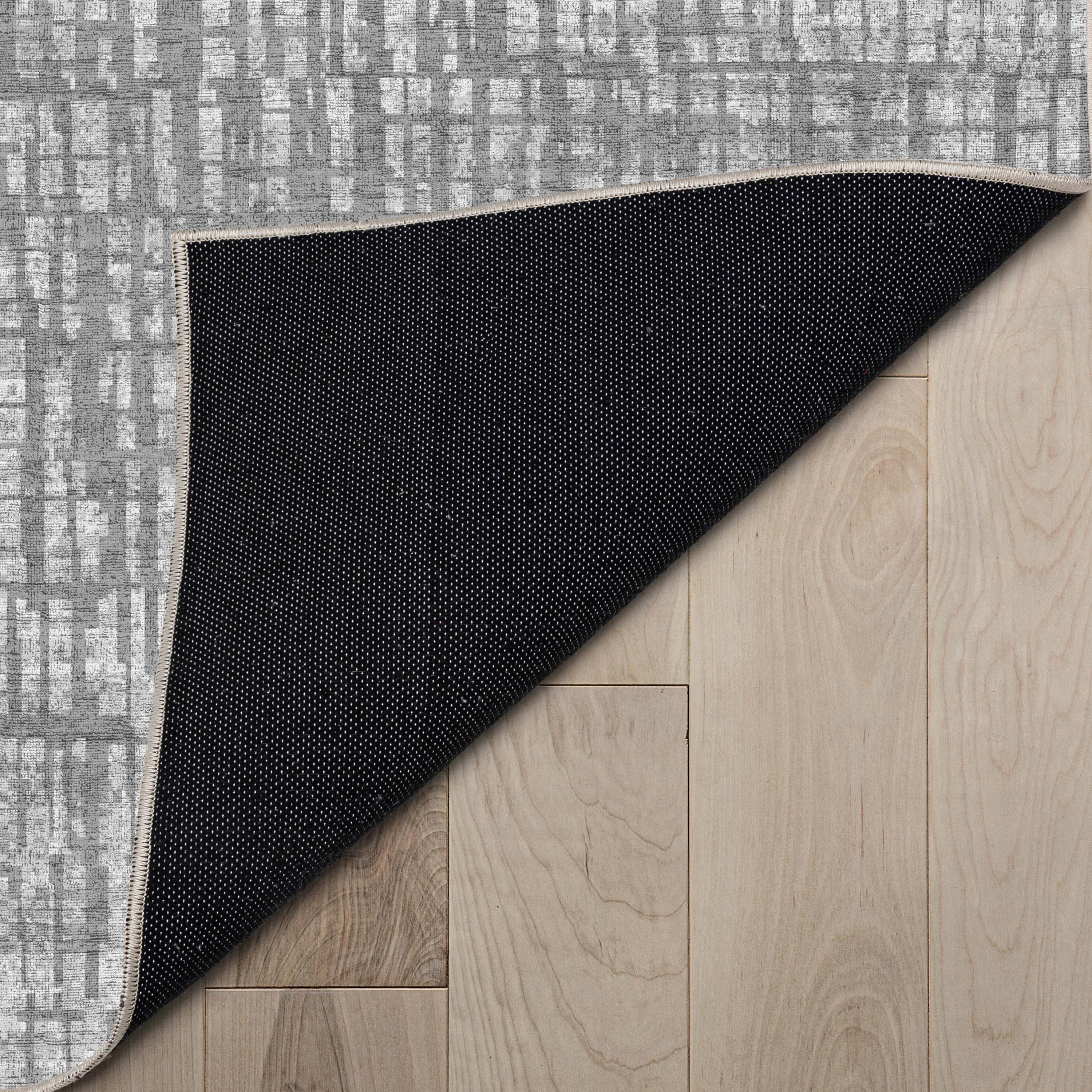 Abstrakter geometrischer Flachgewebe-Teppich &bdquo;Nightscape&ldquo;.
