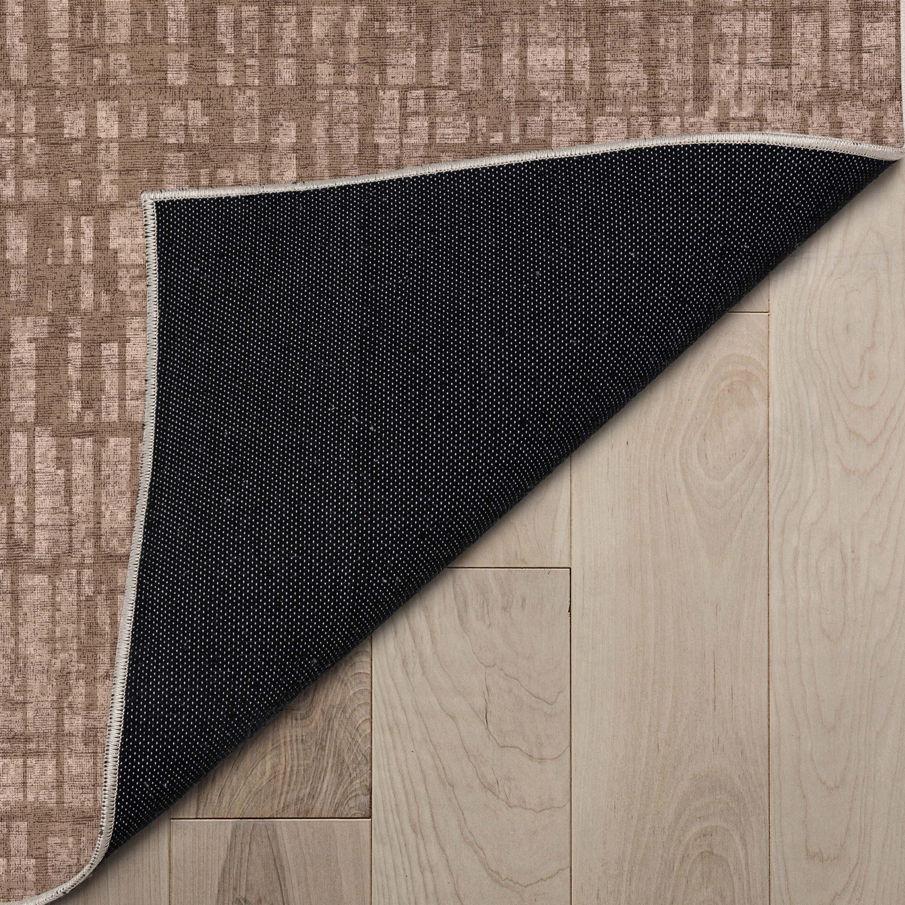 Abstrakter geometrischer Flachgewebe-Teppich &bdquo;Nightscape&ldquo;.
