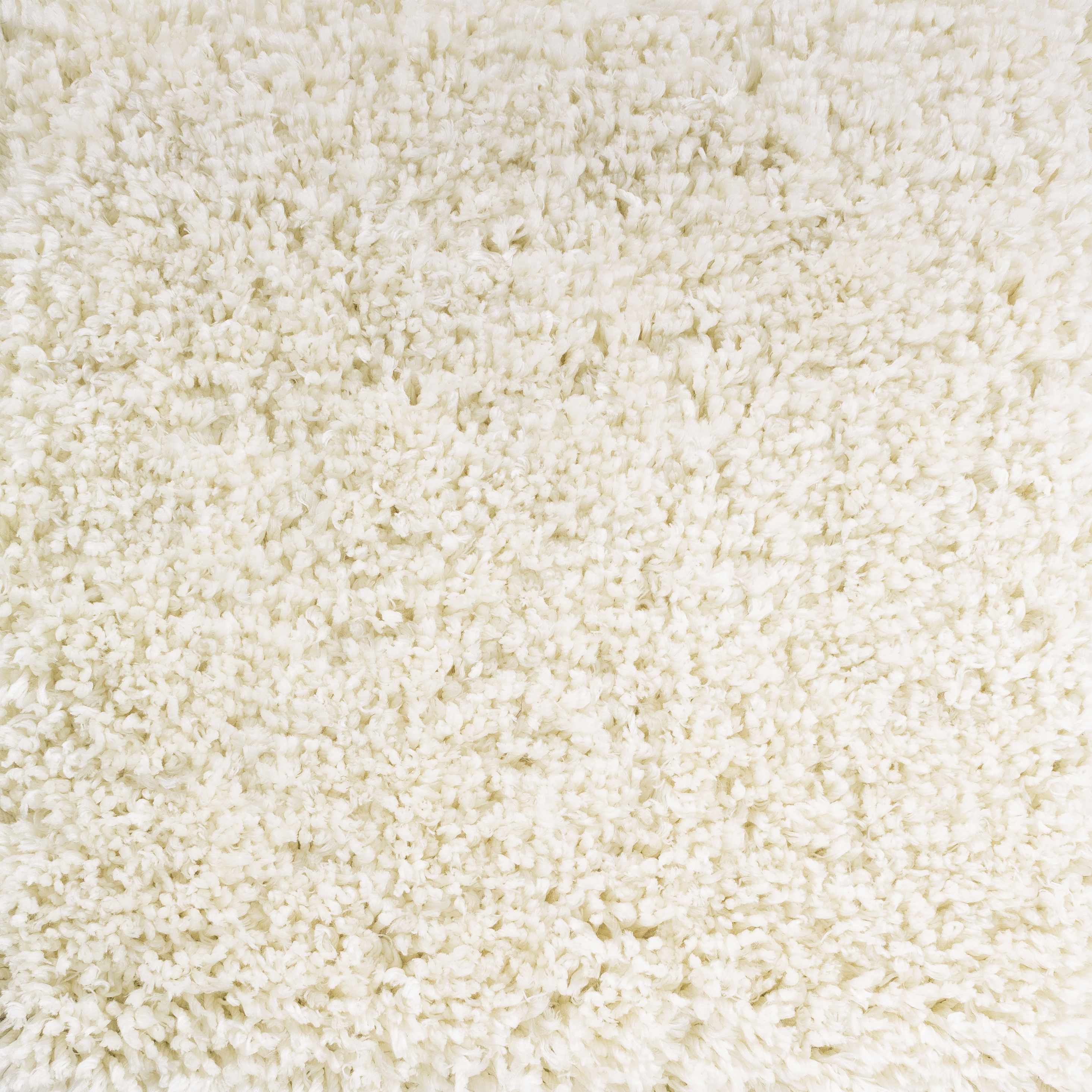 Tingly Solid White Shag Rug &ndash; Ausverkauf