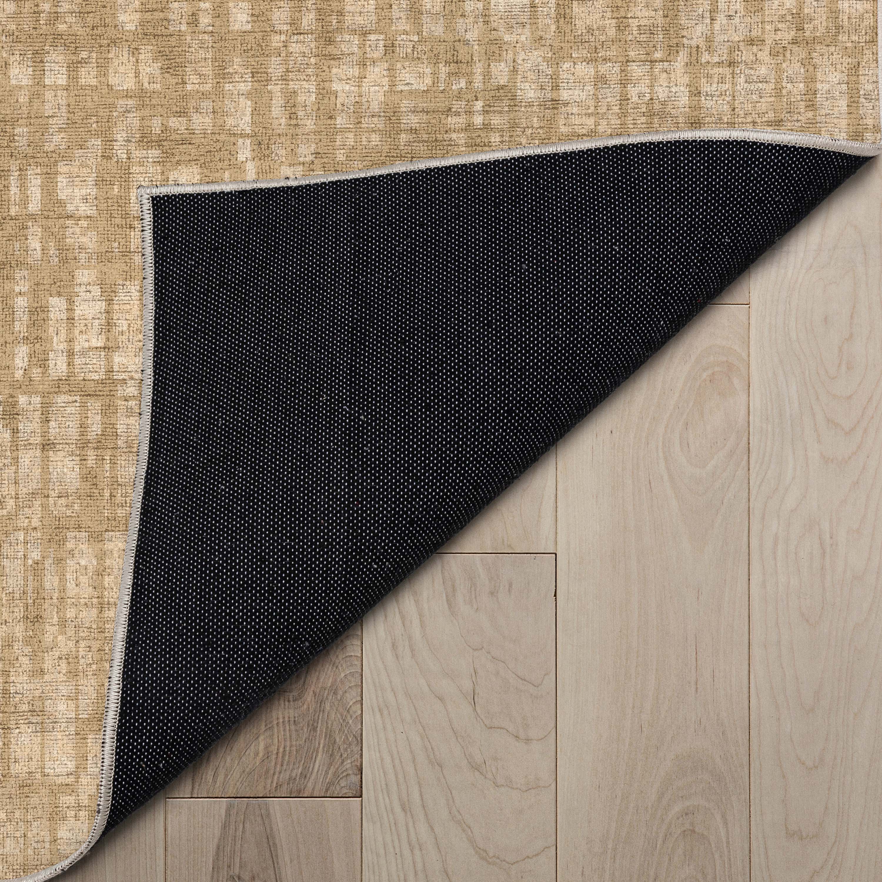 Abstrakter geometrischer Flachgewebe-Teppich &bdquo;Nightscape&ldquo;.