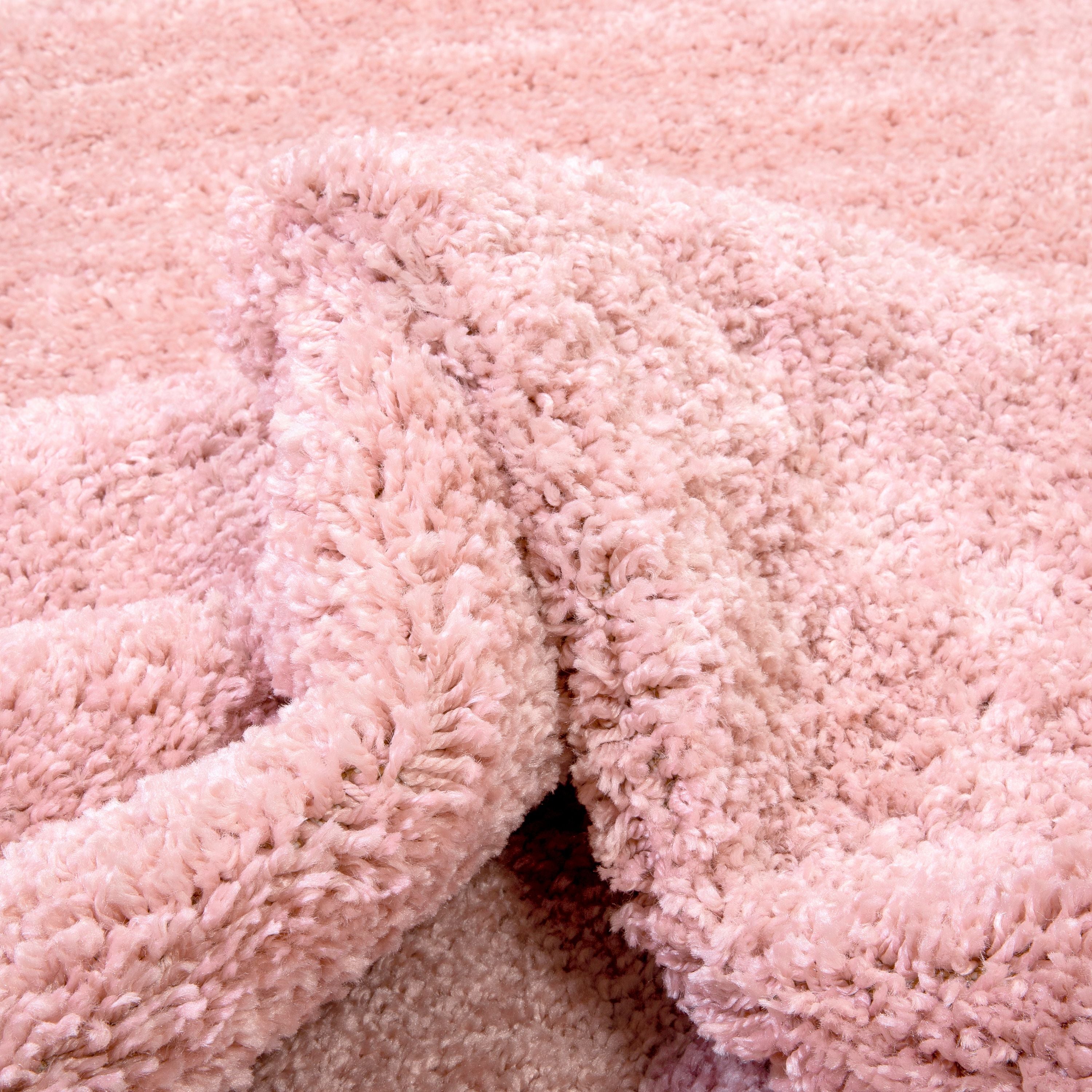 Shag-Teppich Piper in Solid Pink