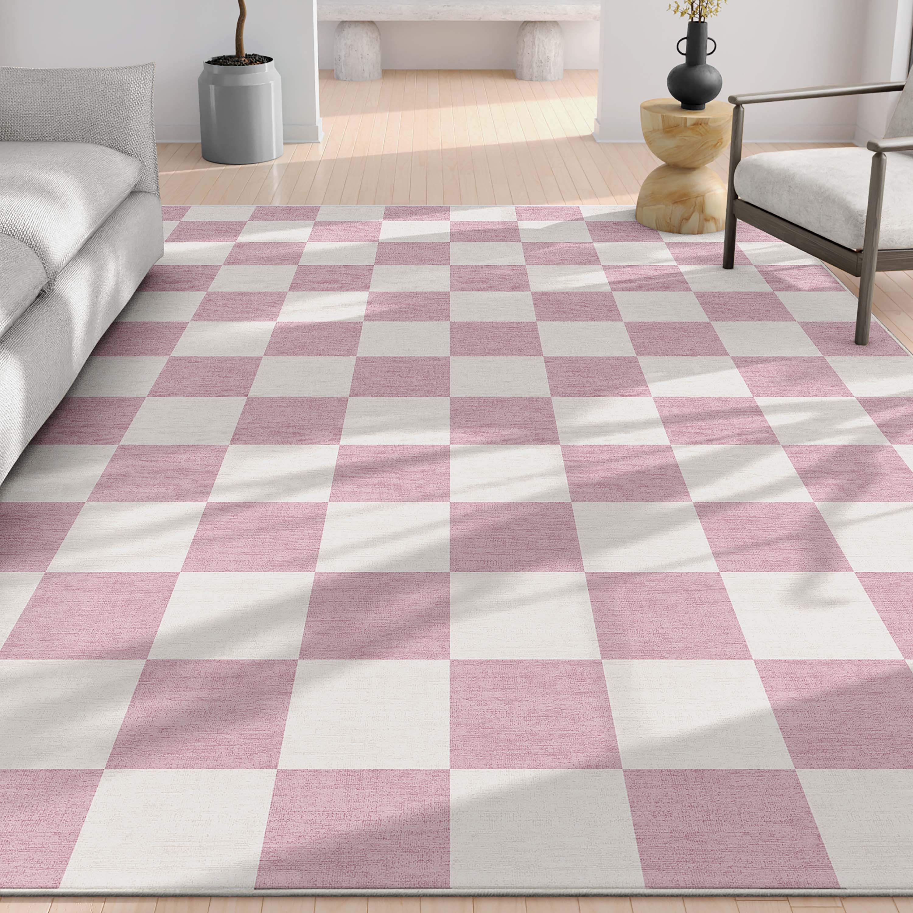 Quadratischer Flachgewebe-Teppich mit modernen geometrischen Boxen