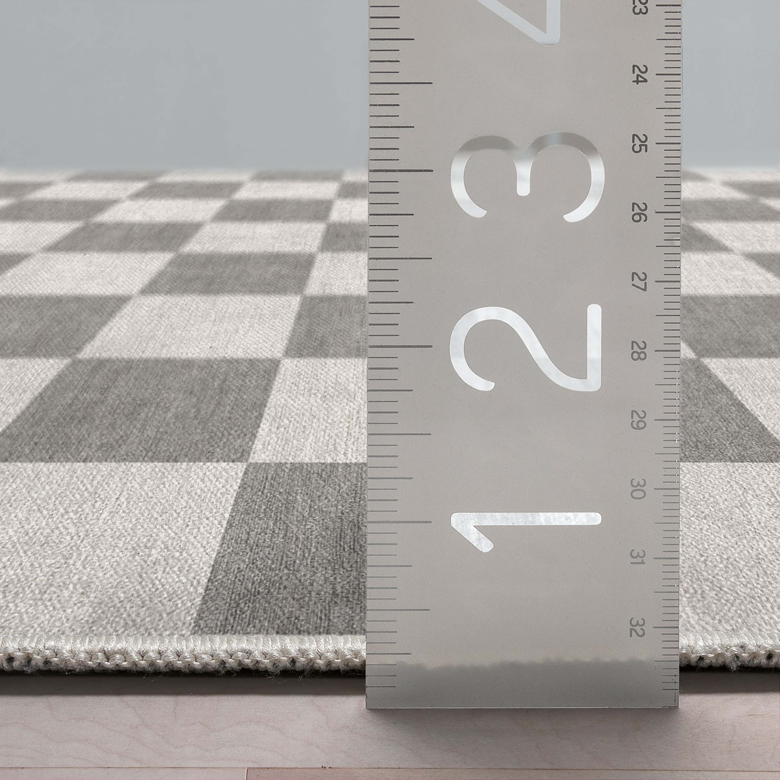 Quadratischer Flachgewebe-Teppich mit modernen geometrischen Boxen