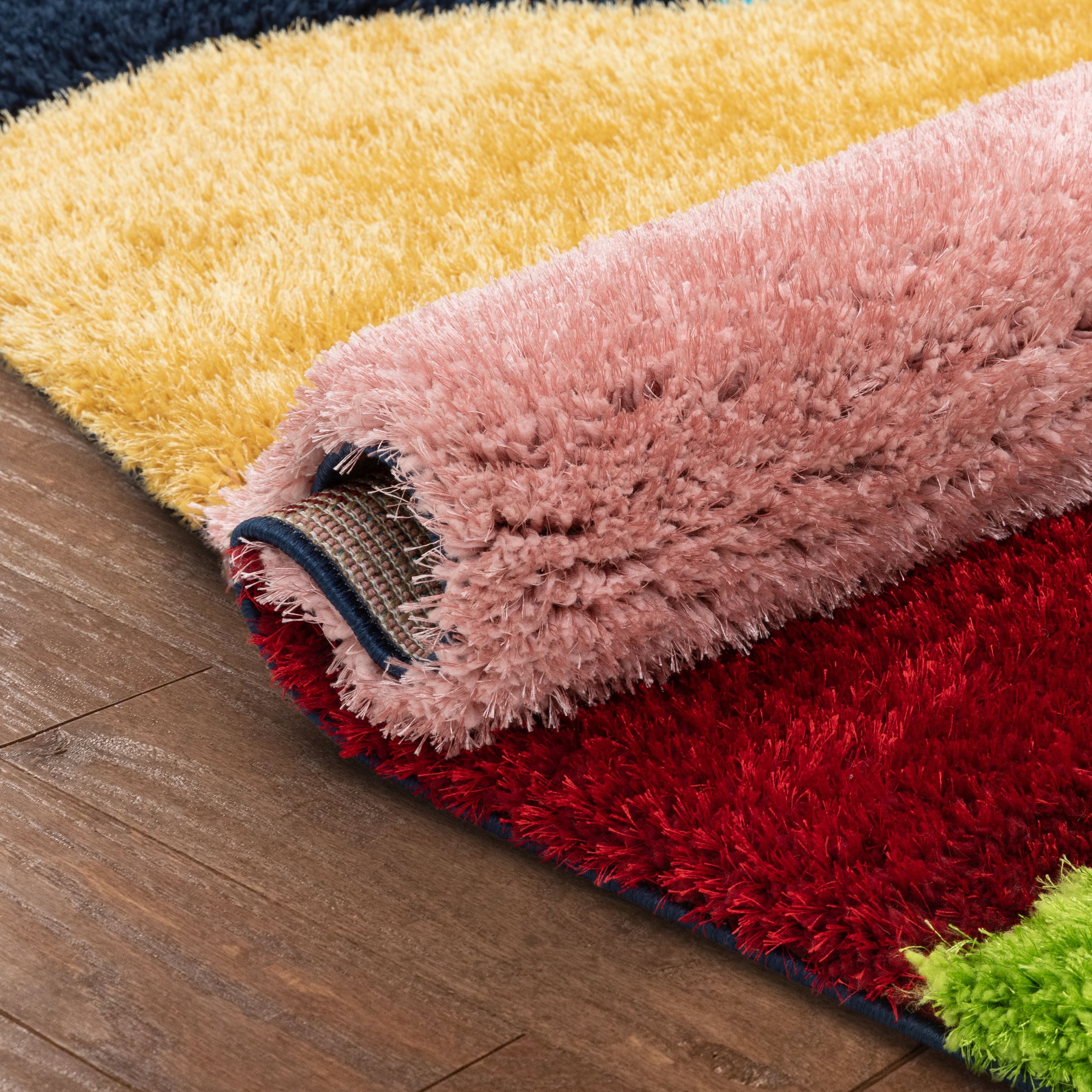 Balboa Modern Abstract Shag Multi 3D-strukturierter dicker und weicher Shag-Teppich