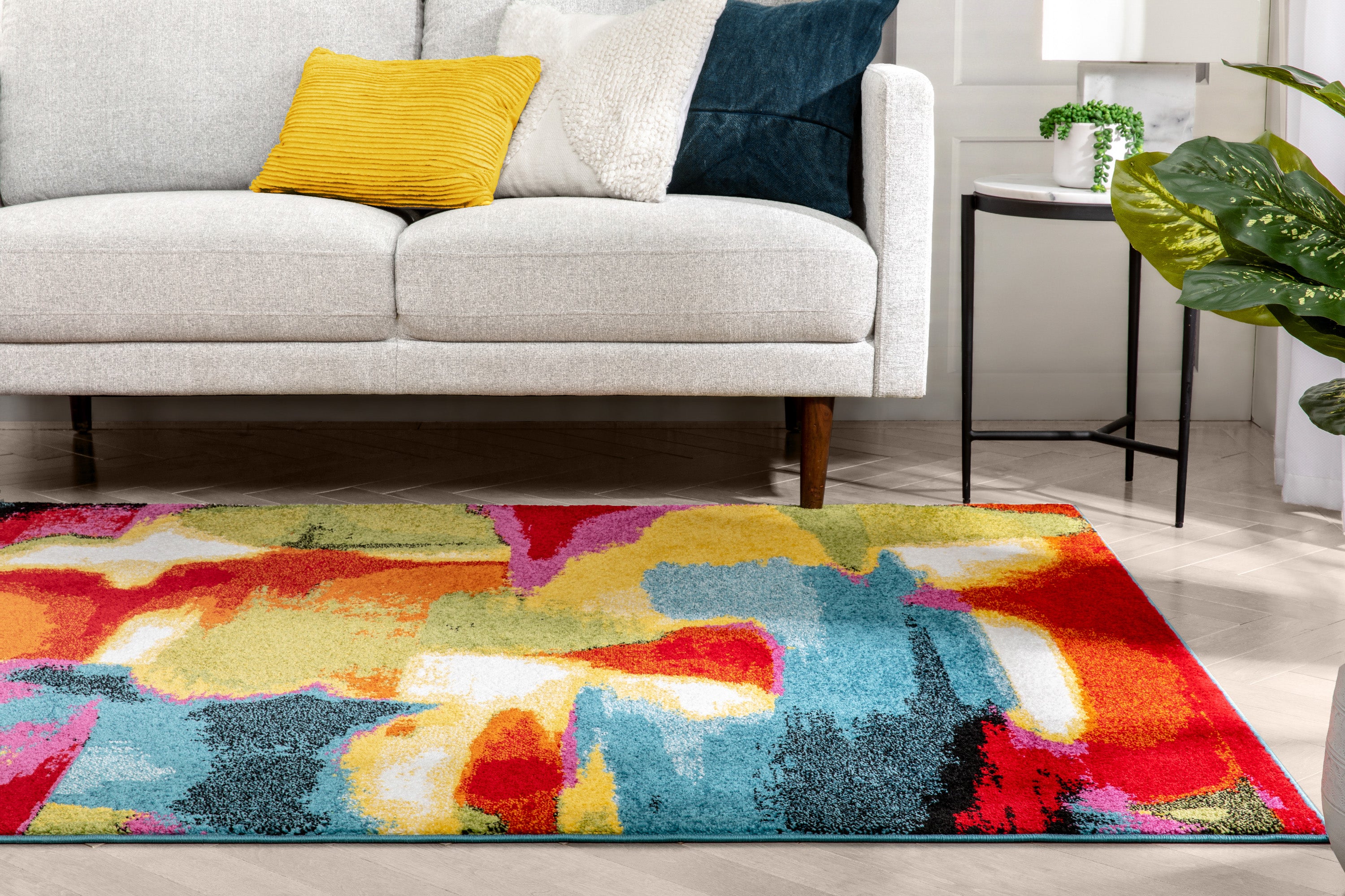 Kreativit&auml;t Multi Moderner heller Teppich