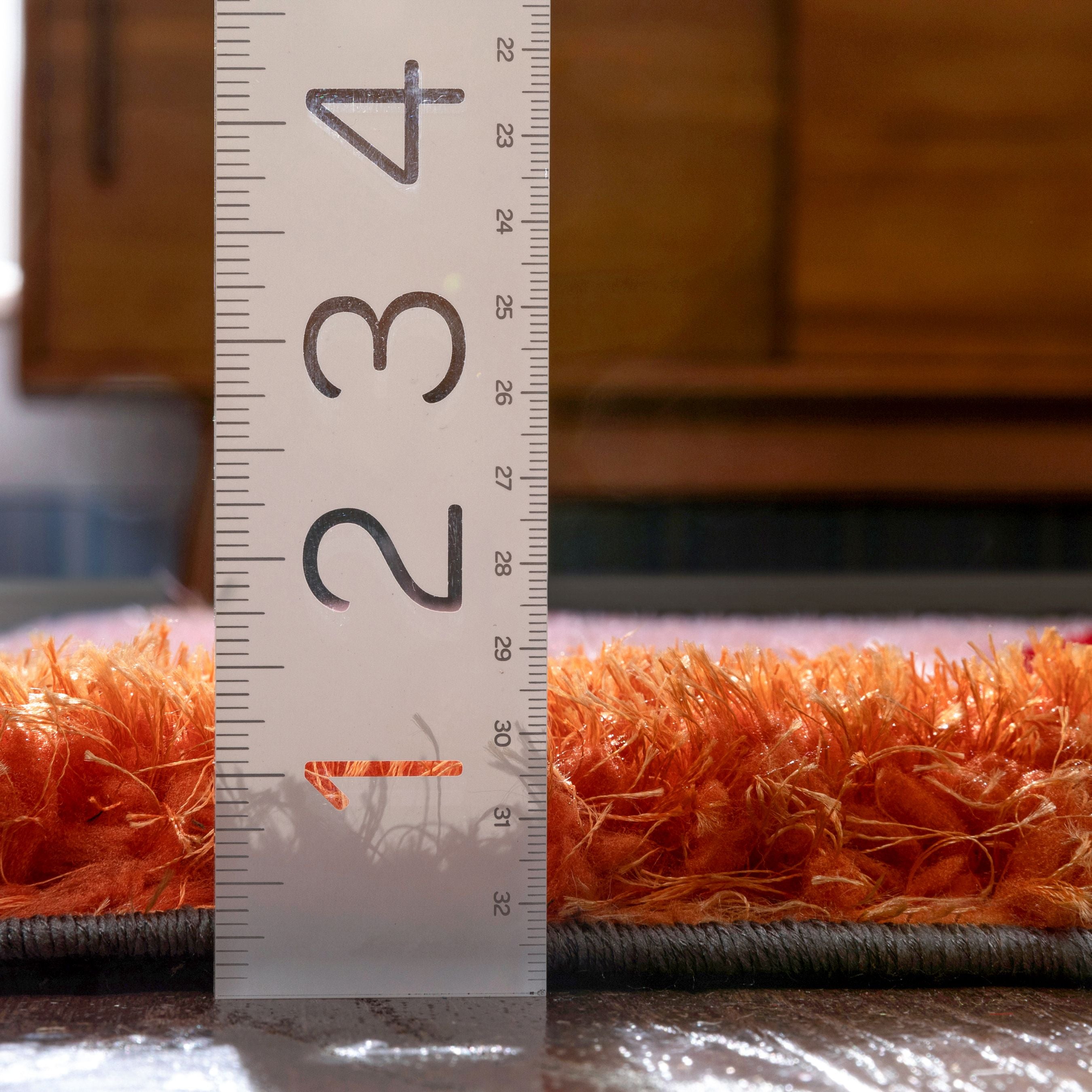 Newport Moderner geometrischer Shag-Teppich mit mehreren 3D-Strukturen, dicker und weicher Shag-Teppich