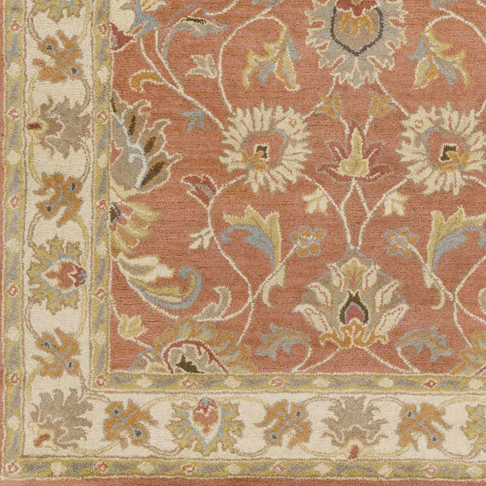 Cherryfield handgetufteter Wollteppich in gebranntem Orange 1124