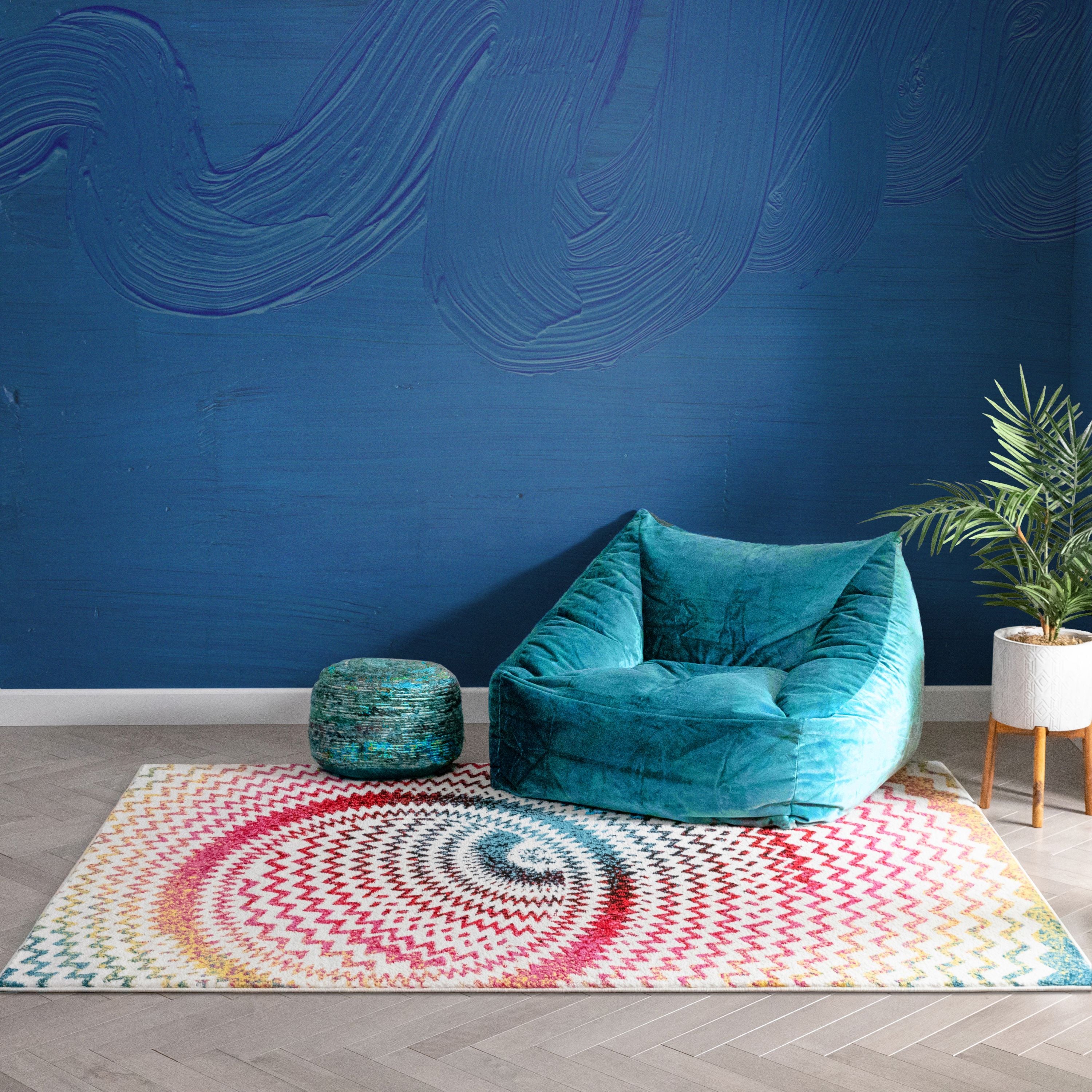 Kaleidoskop Multi Moderner, heller Teppich