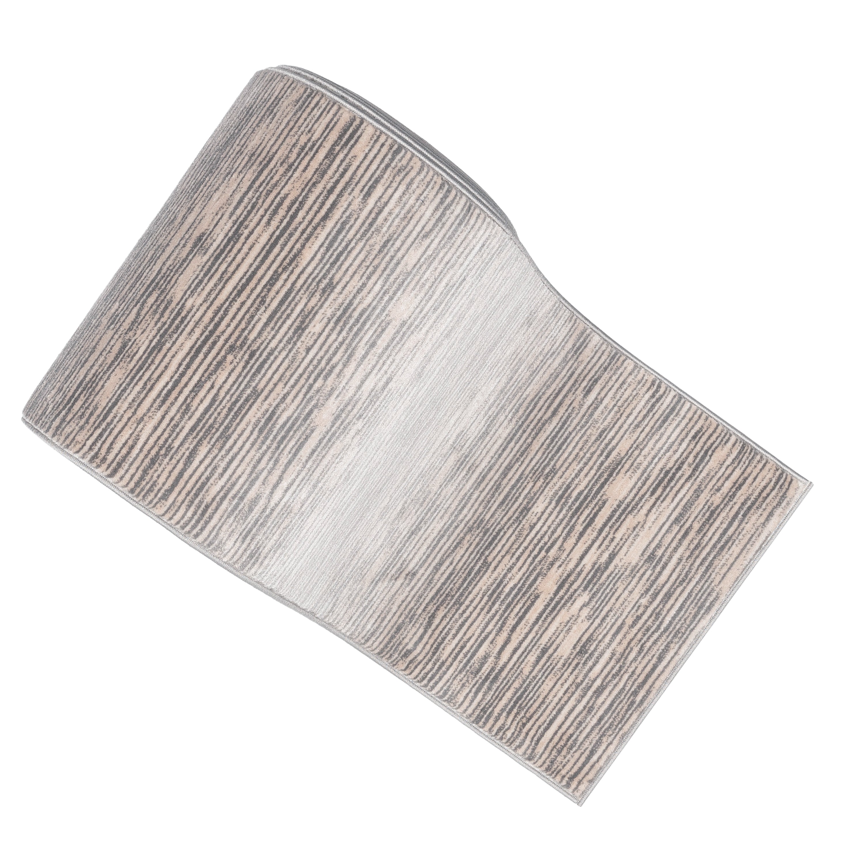 Benutzerdefinierte Gr&ouml;&szlig;e L&auml;ufer Owen Striation Modern Elfenbein W&auml;hlen Sie Ihre Breite x W&auml;hlen Sie Ihre L&auml;nge Flurl&auml;ufer-Teppich
