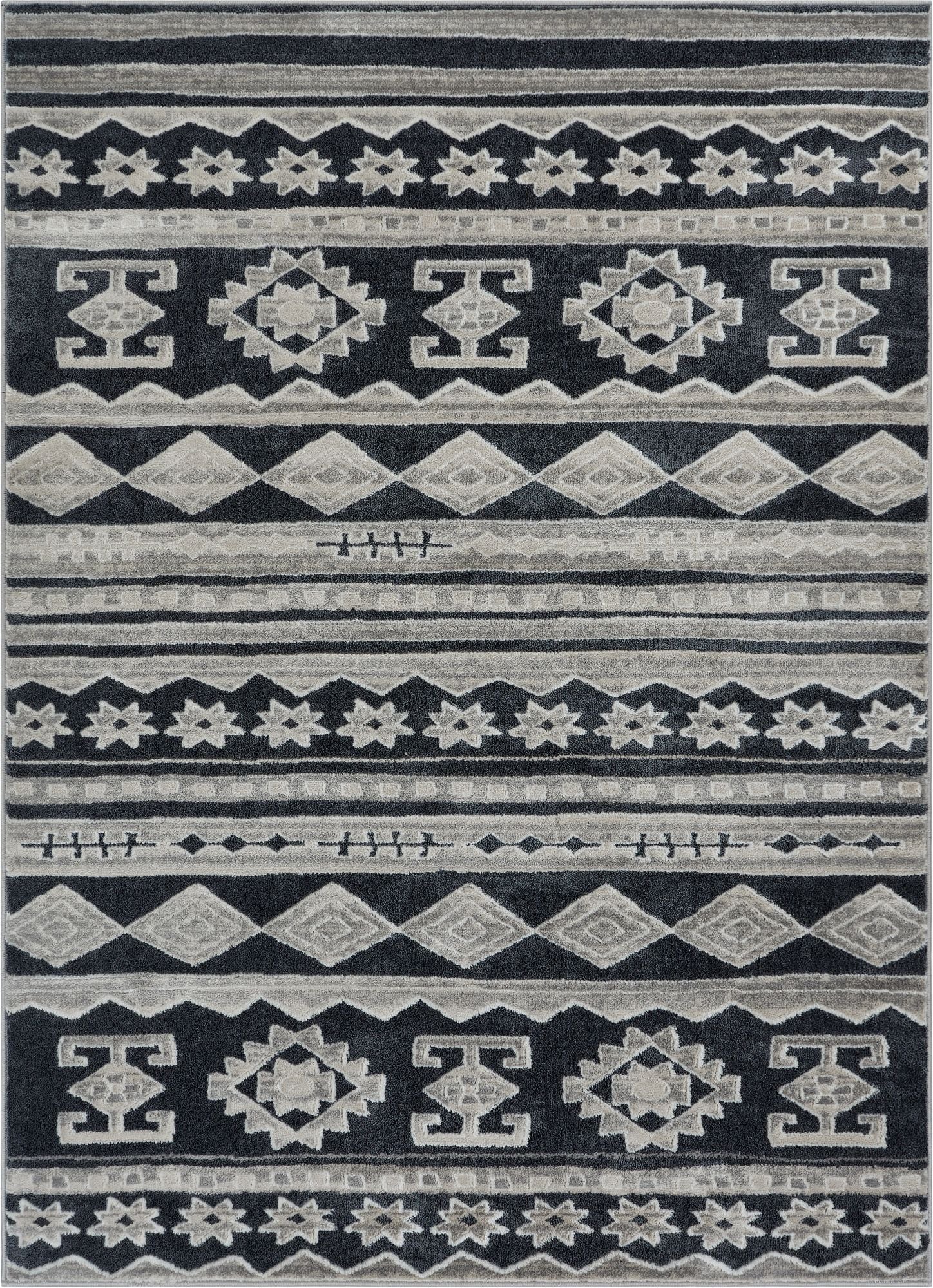Kanab Dark Grey Modern Rug