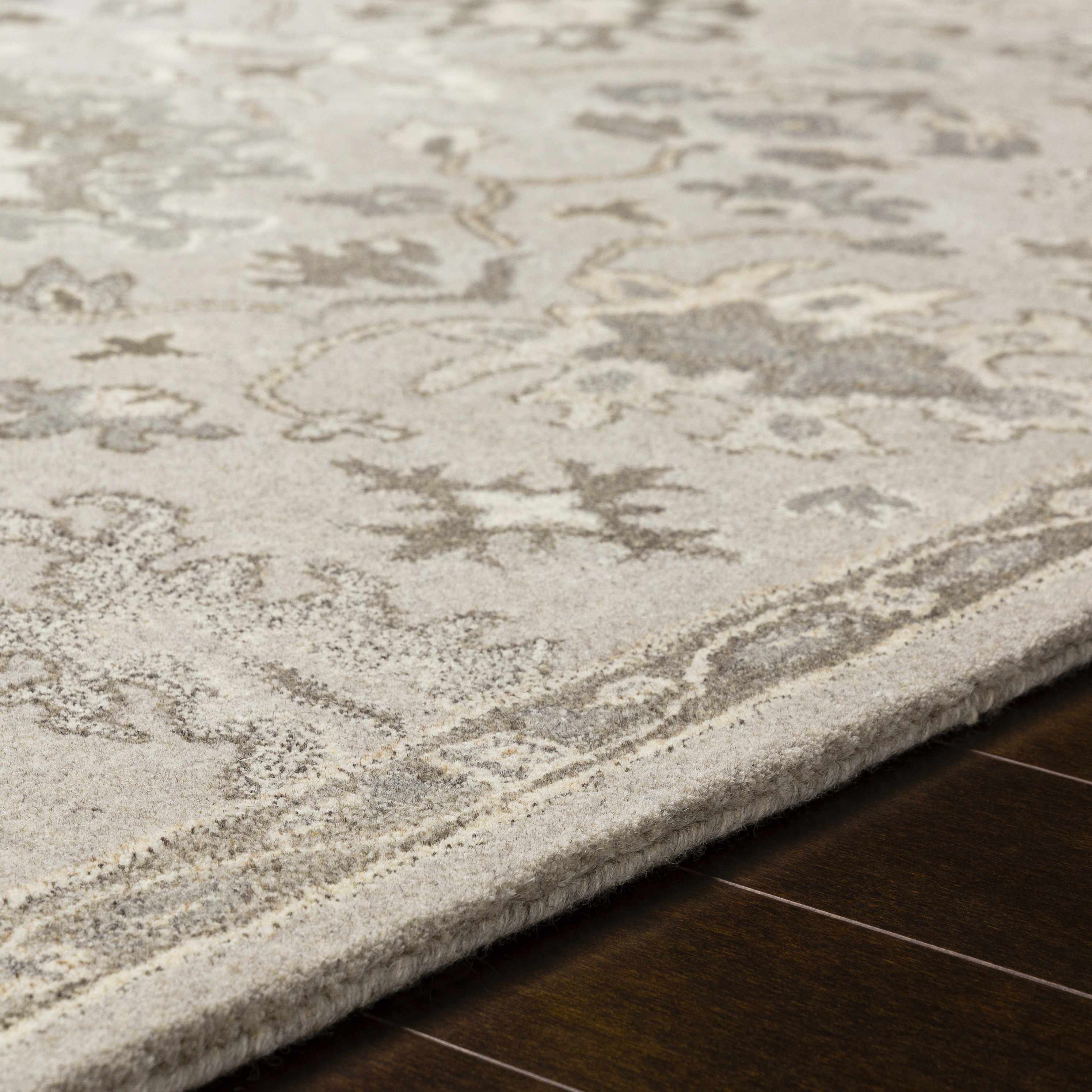 Willimantic Beige Teppich aus dicker Wolle
