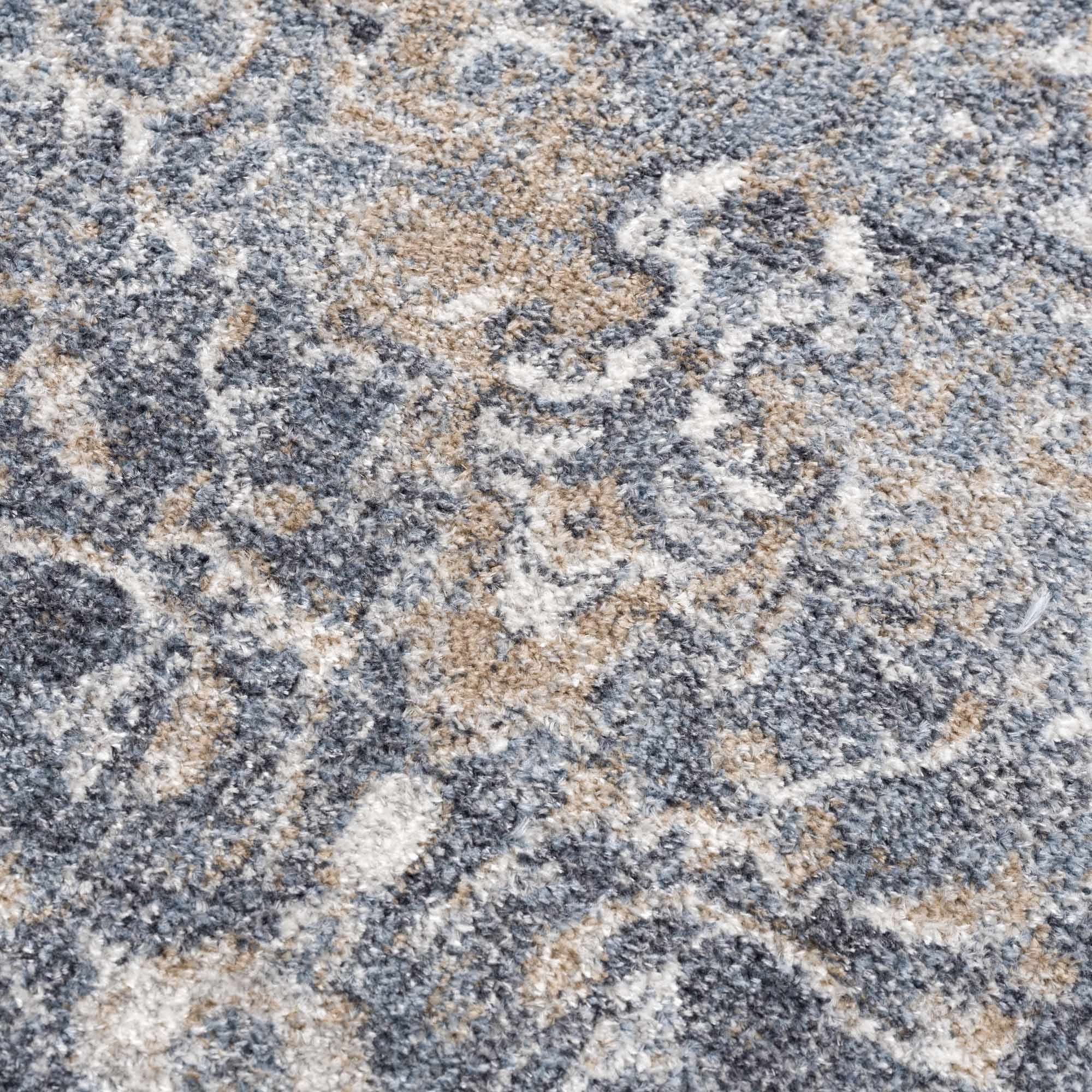 Waschbarer Teppich in Aurumblau