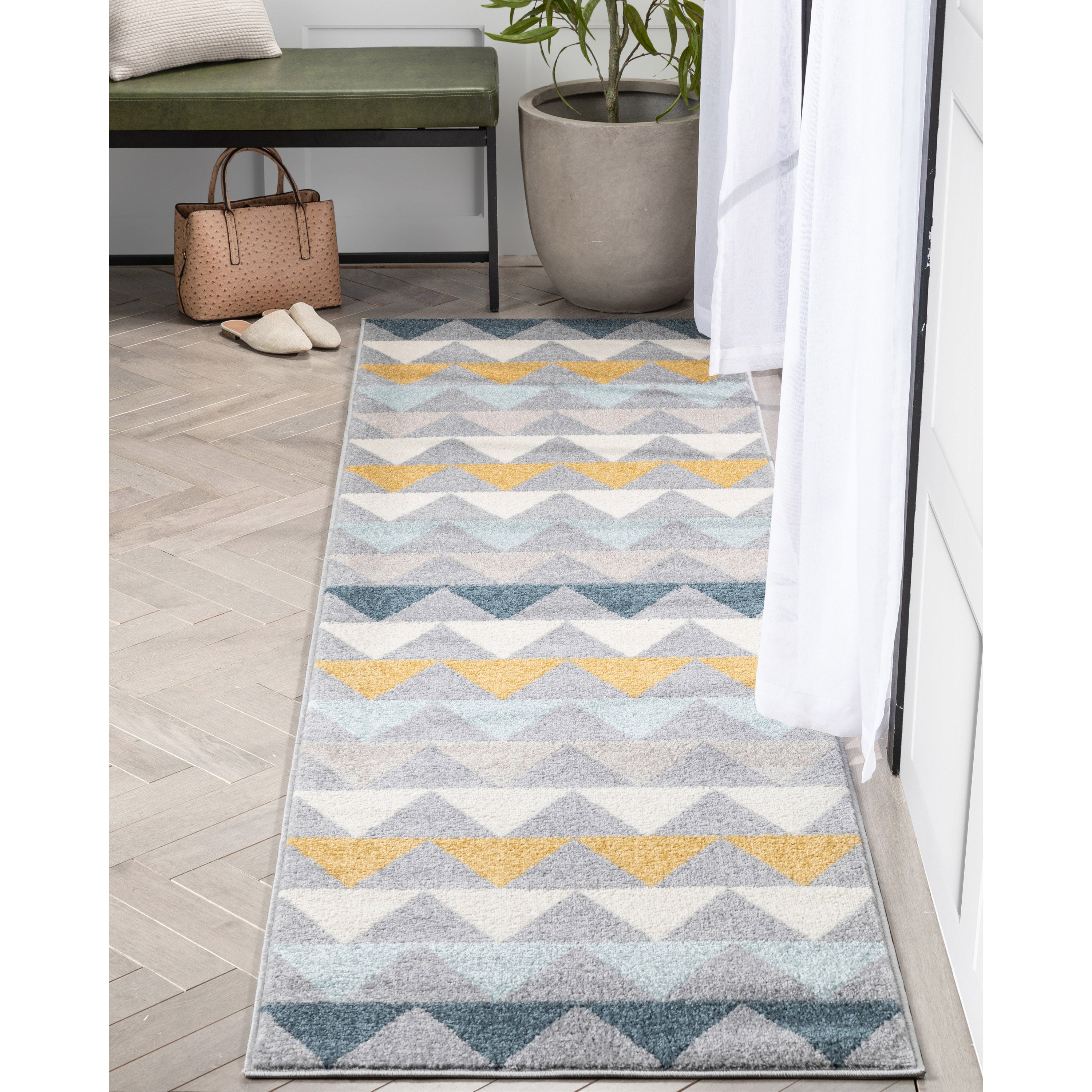 Nova Grey Moderner skandinavischer Teppich