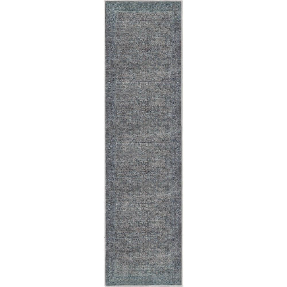 Juliette Vintage persischer orientalischer Flachgewebe-Teppich in Blau