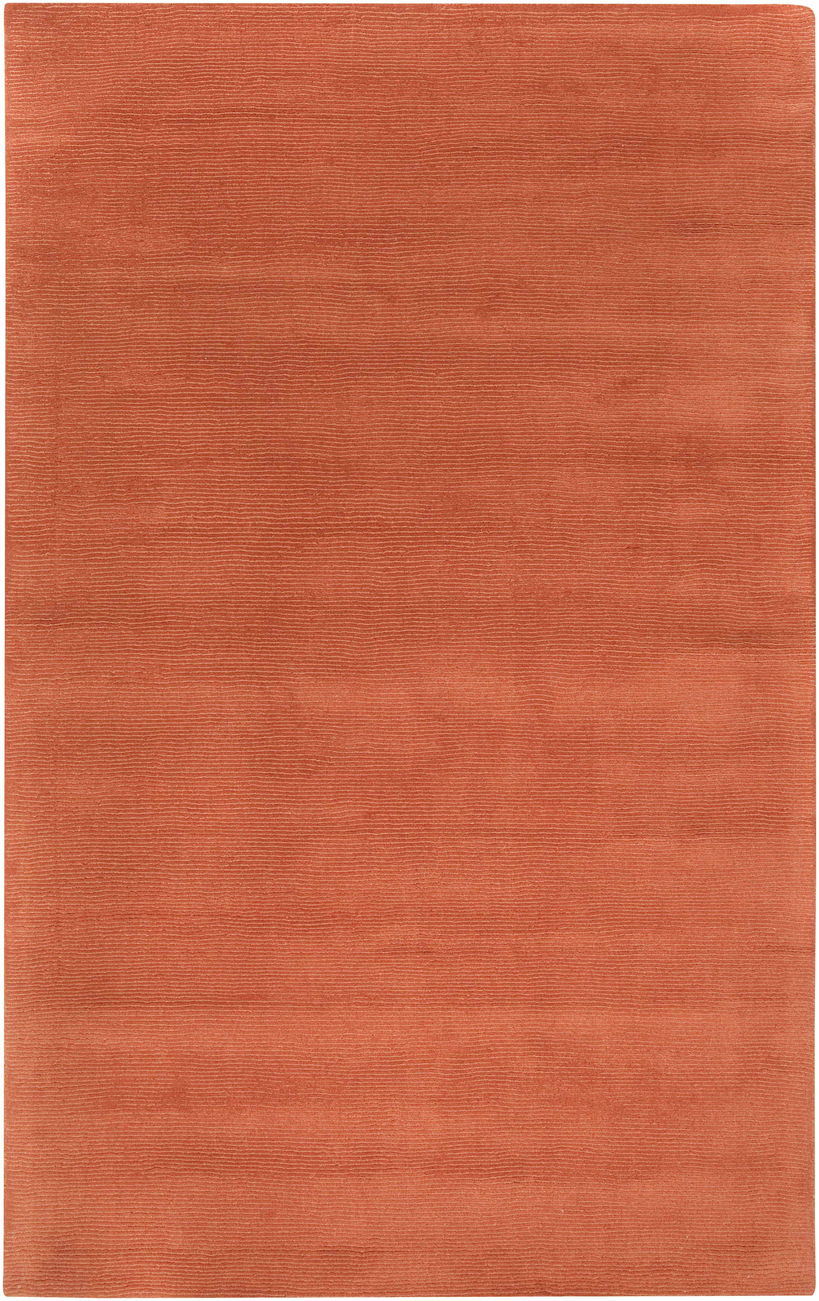 Teppich Brockton aus massiver Wolle in Orange