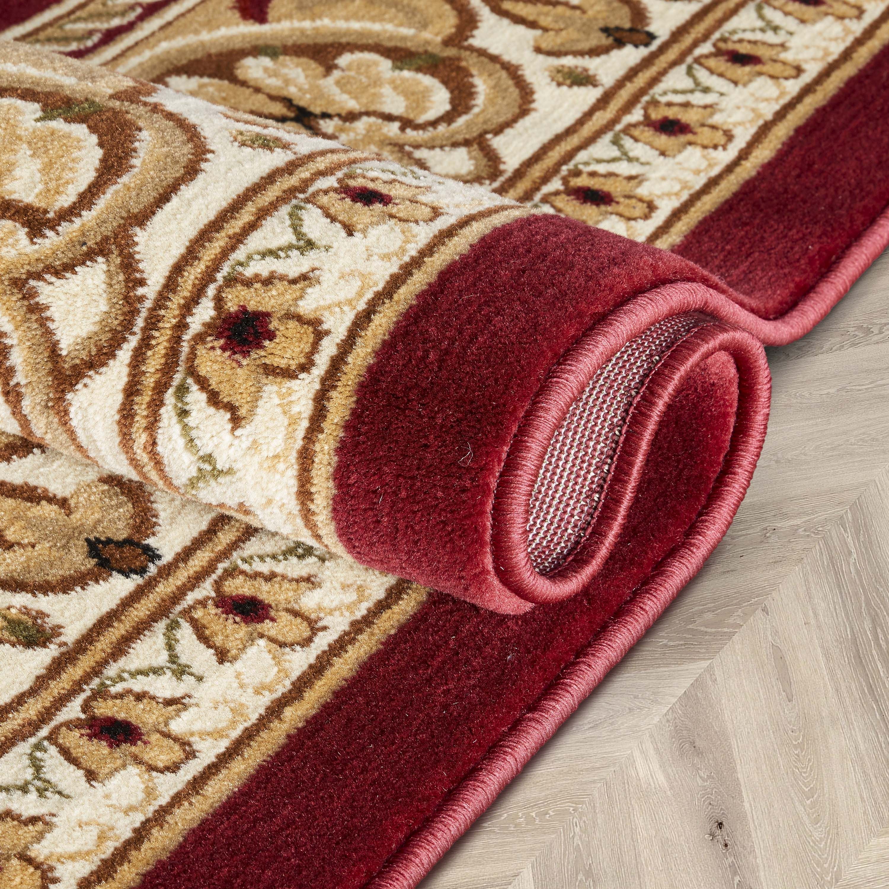 Traditioneller Teppich Hudson Terrace in Rot