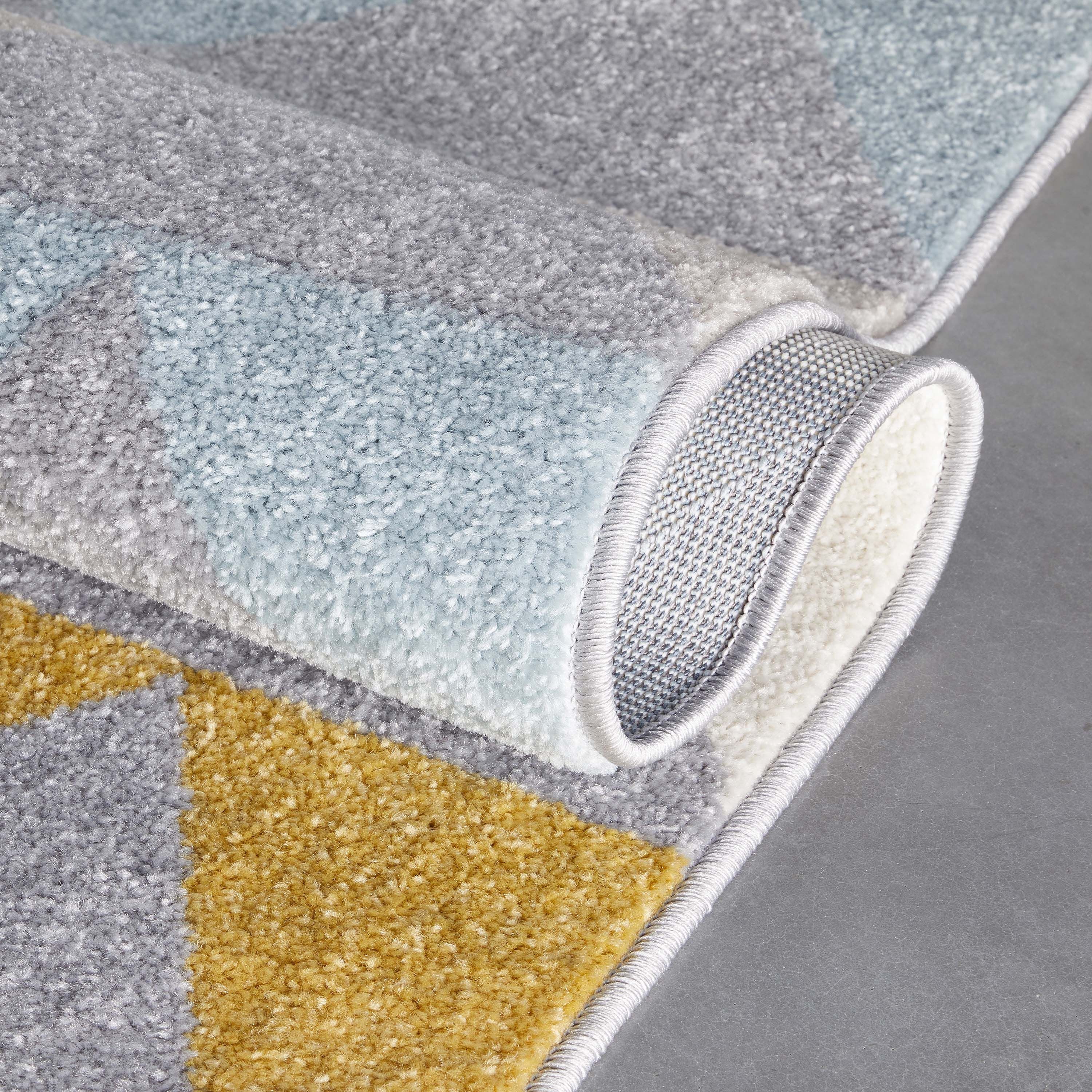 Nova Grey Moderner skandinavischer Teppich