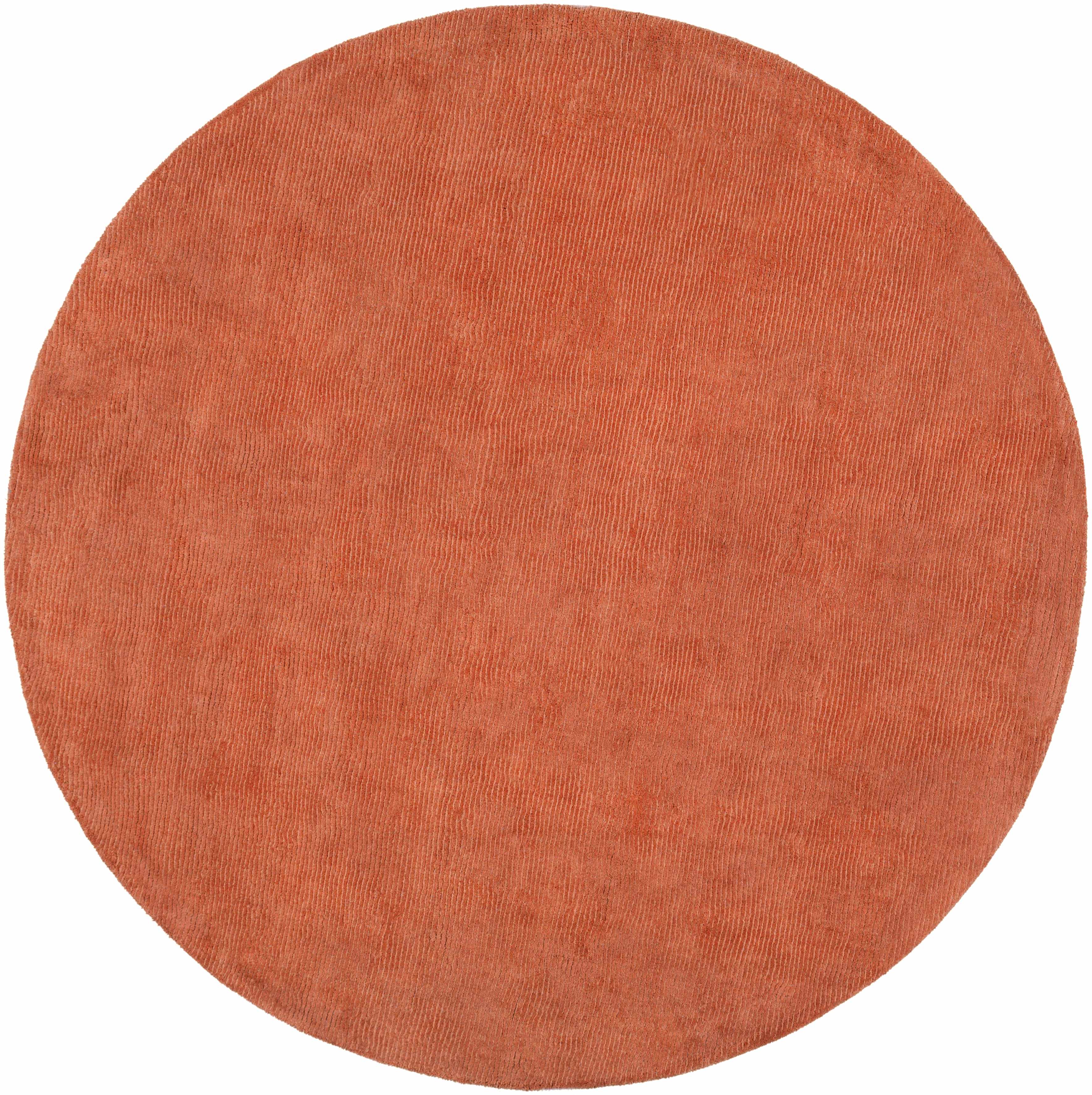 Teppich Brockton aus massiver Wolle in Orange