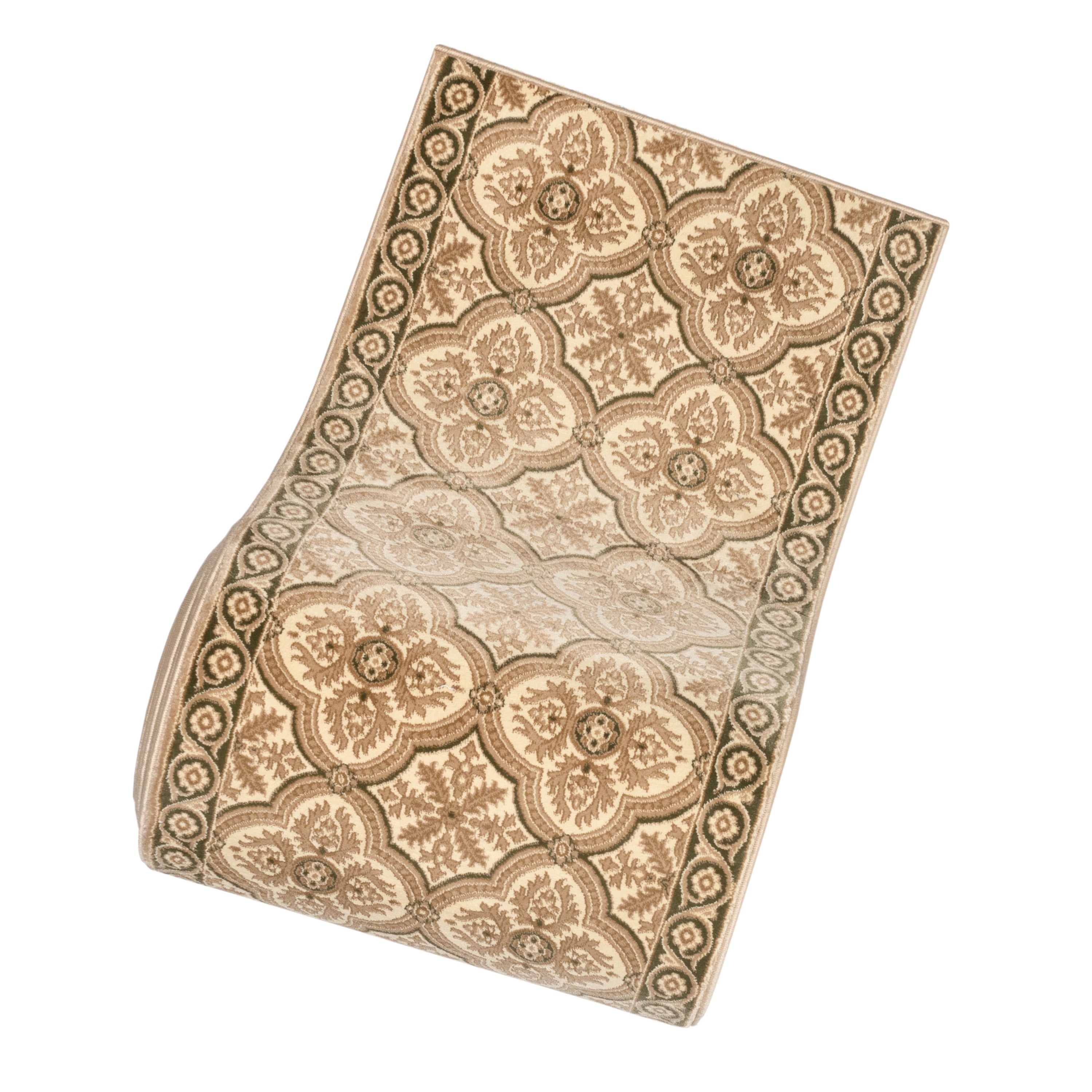 Ma&szlig;geschneiderte Gr&ouml;&szlig;e des L&auml;ufers &bdquo;Silas&ldquo;, orientalisch, persisch, traditionell, Beige. W&auml;hlen Sie Ihre Breite x Ihre L&auml;nge. Flurl&auml;ufer-Teppich