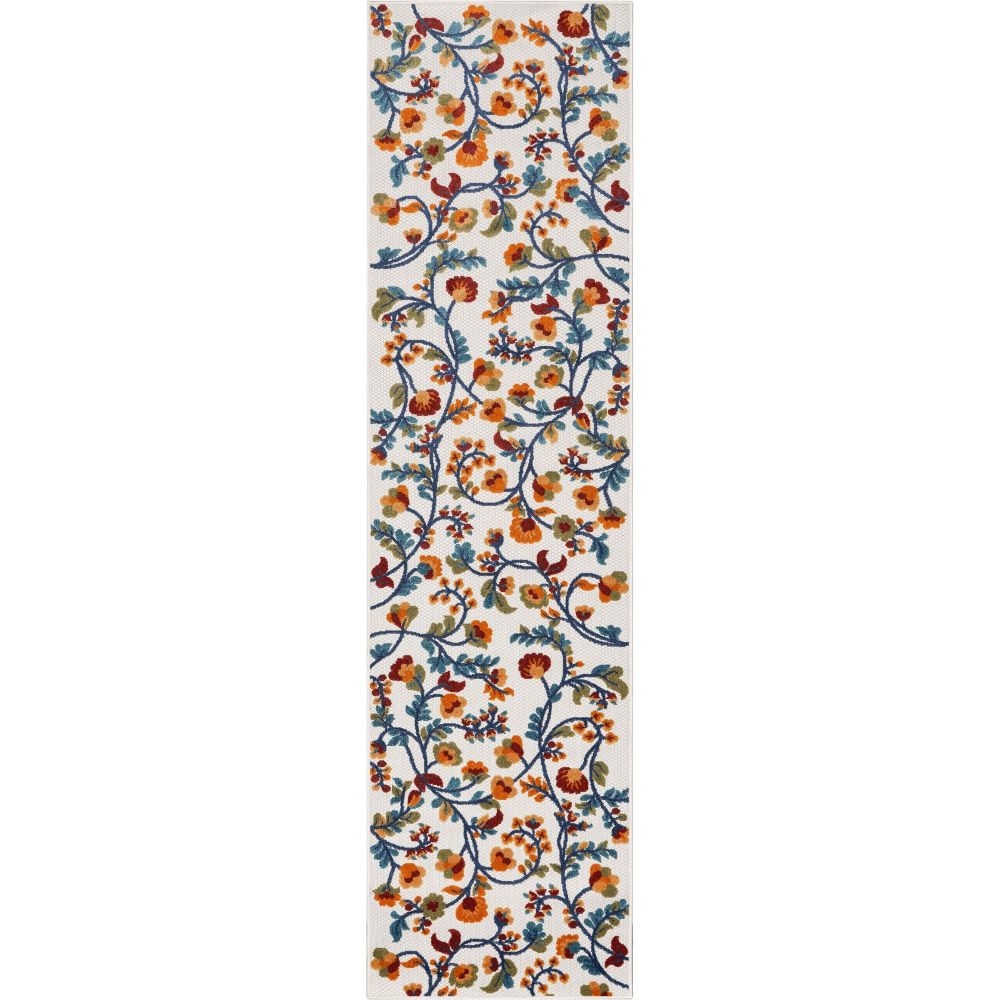 Neveh Beige Moderner Blumenteppich f&uuml;r drinnen und drau&szlig;en