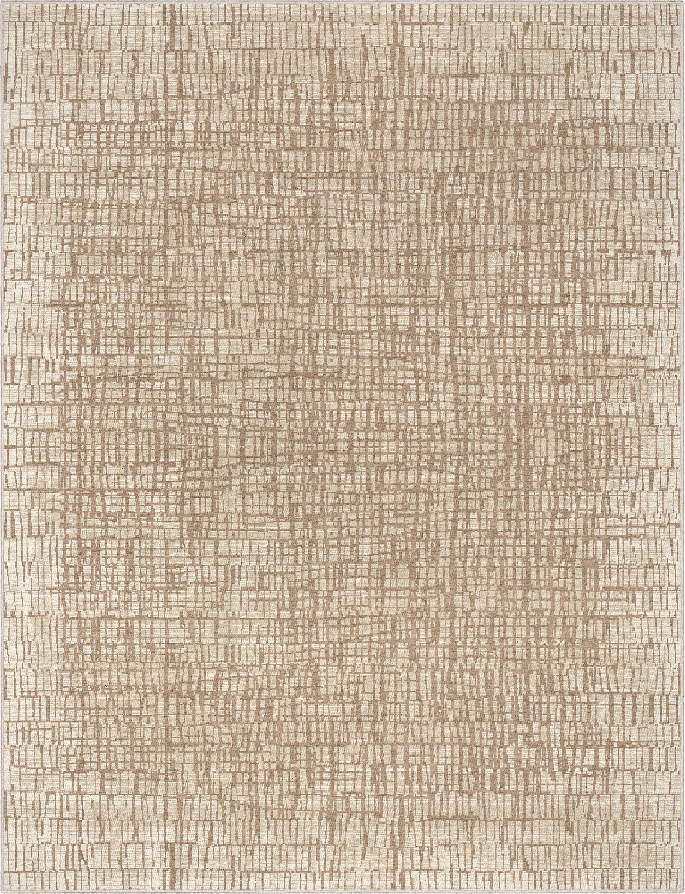 Abstrakter geometrischer Flachgewebe-Teppich &bdquo;Nightscape&ldquo;.