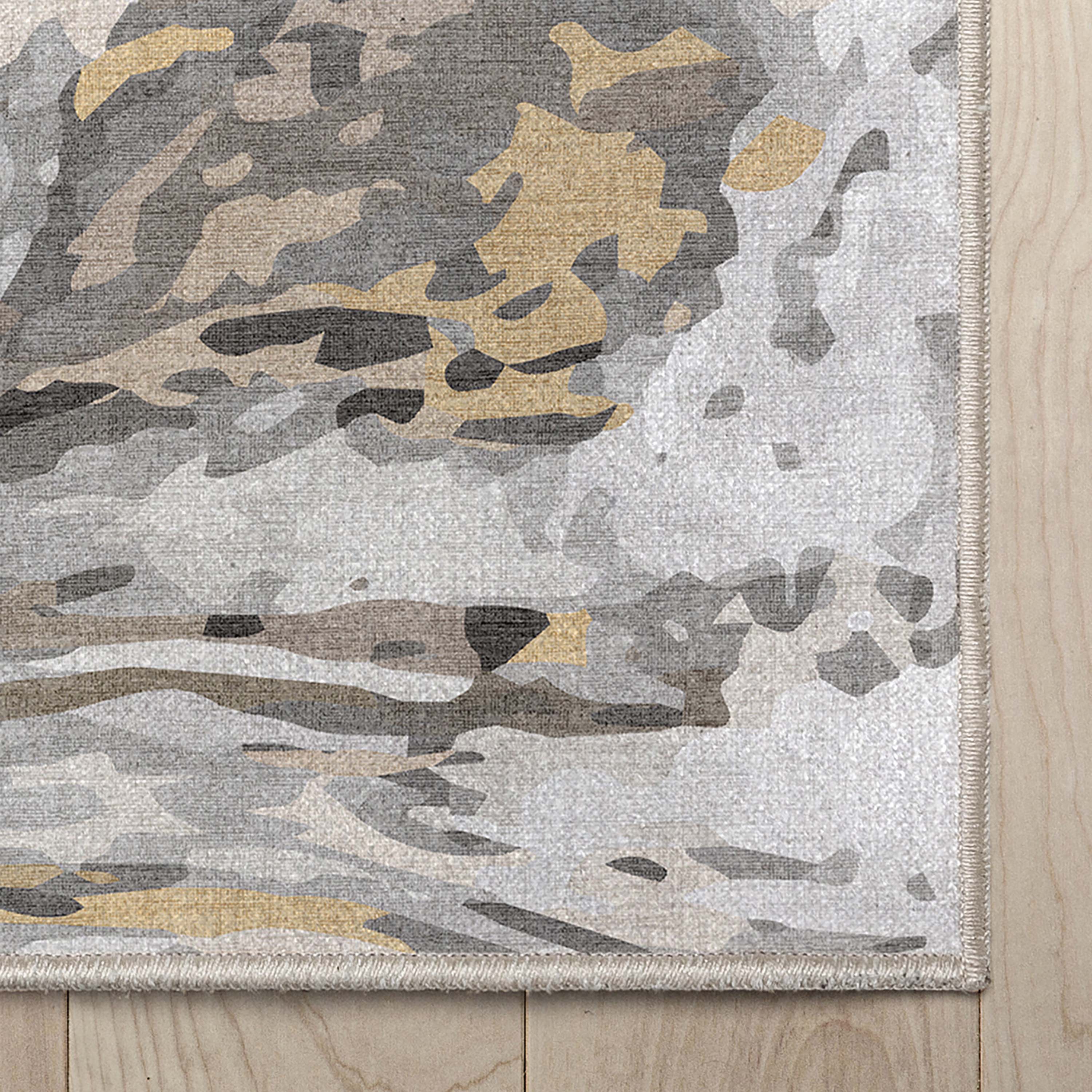 Dunes-Teppich aus abstraktem Marmor-Flachgewebe
