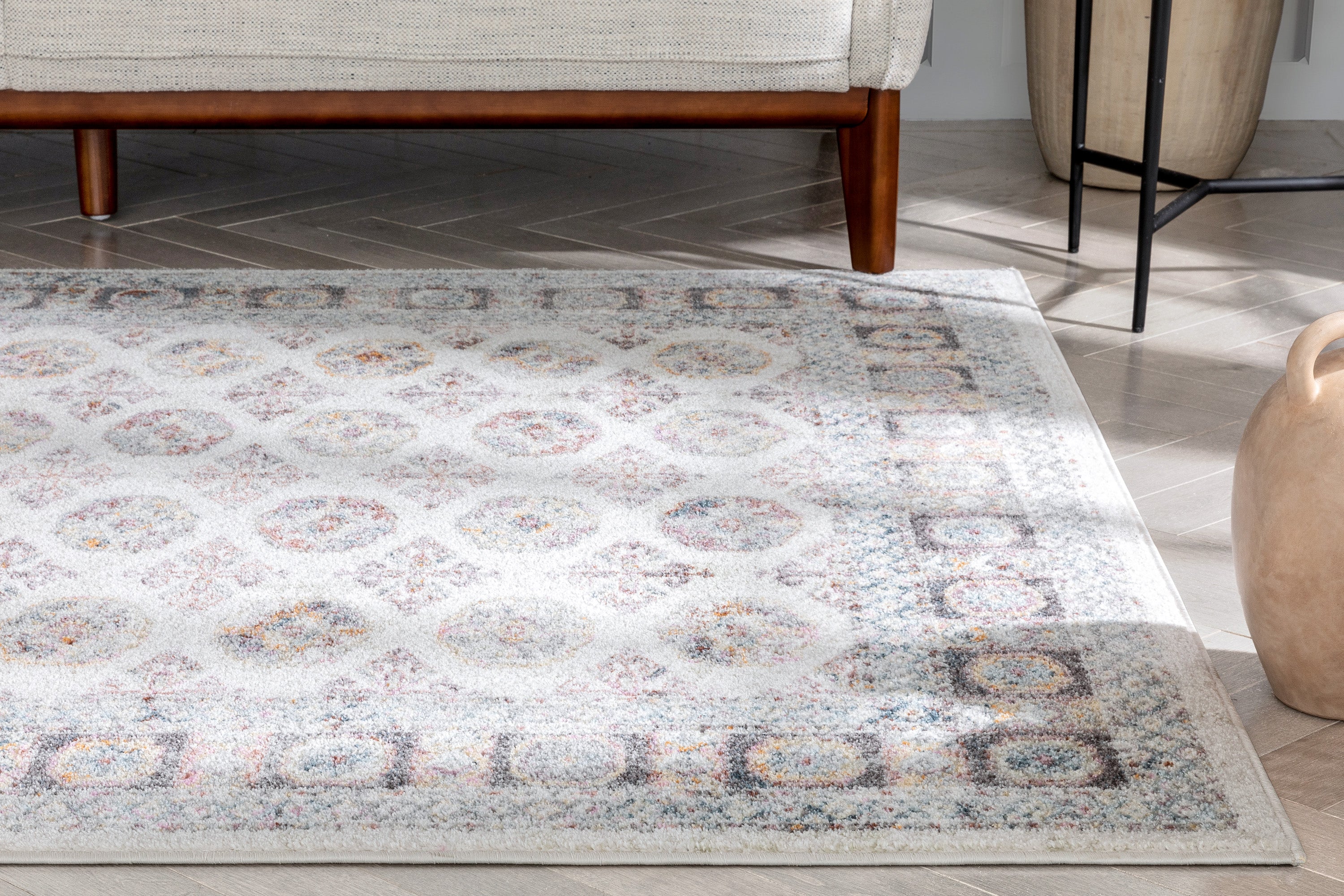 Matlock Bohemian Eclectic Perserteppich in Beige