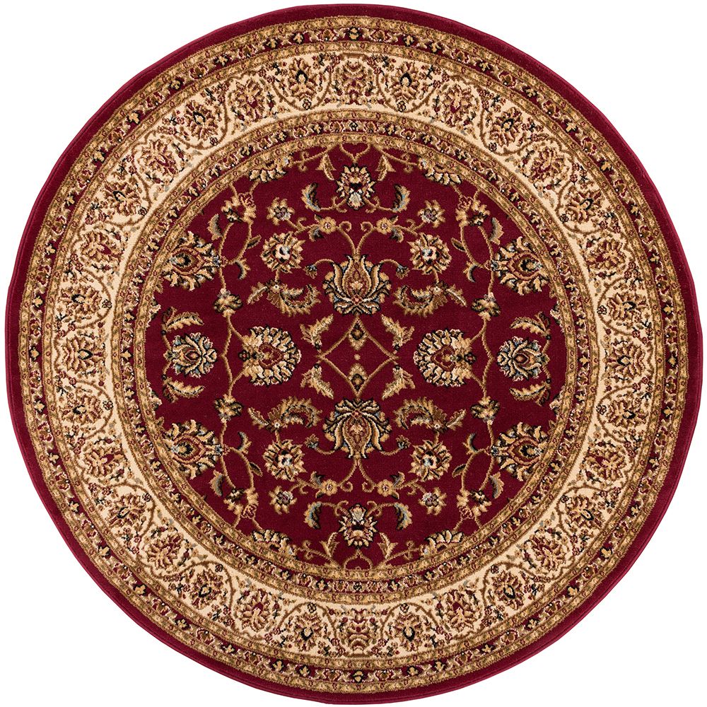 Traditioneller roter Sarouk-Teppich