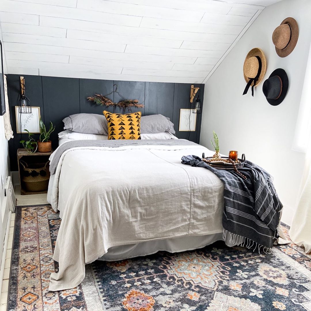 Virden Bohemian Eclectic Tribal Aztec Blue Teppich
