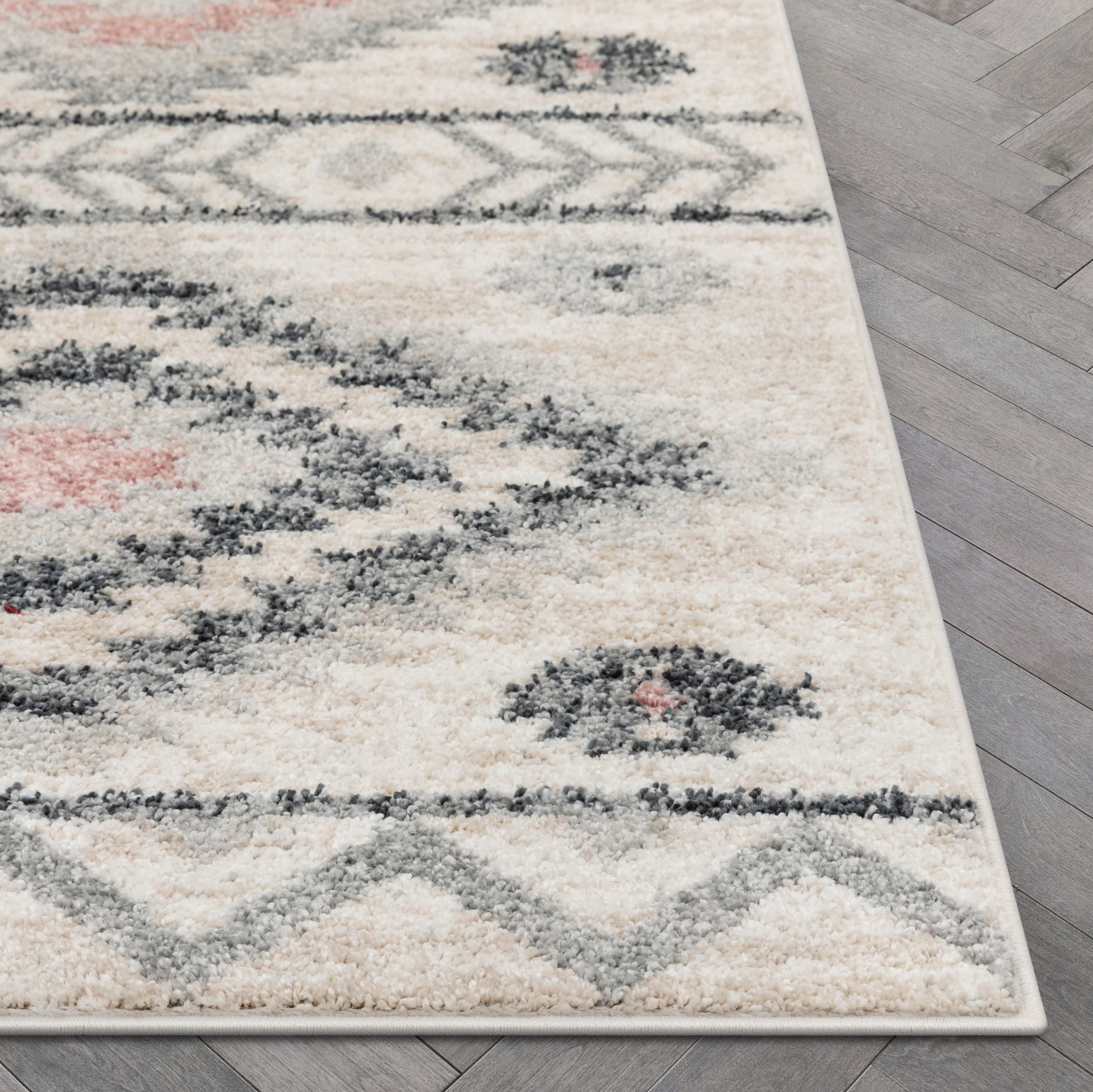 Prato Tribal S&uuml;dwestlicher geometrischer rosa Teppich