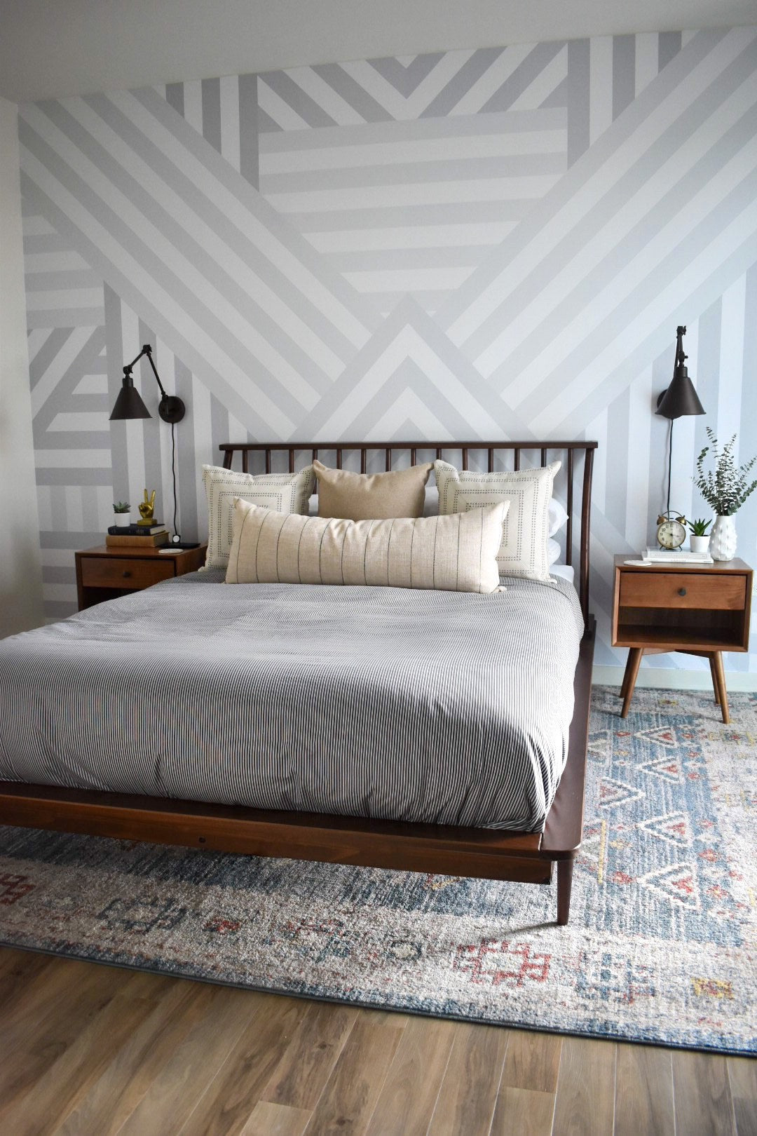 Keeva Tribal Vintage Blauer Teppich