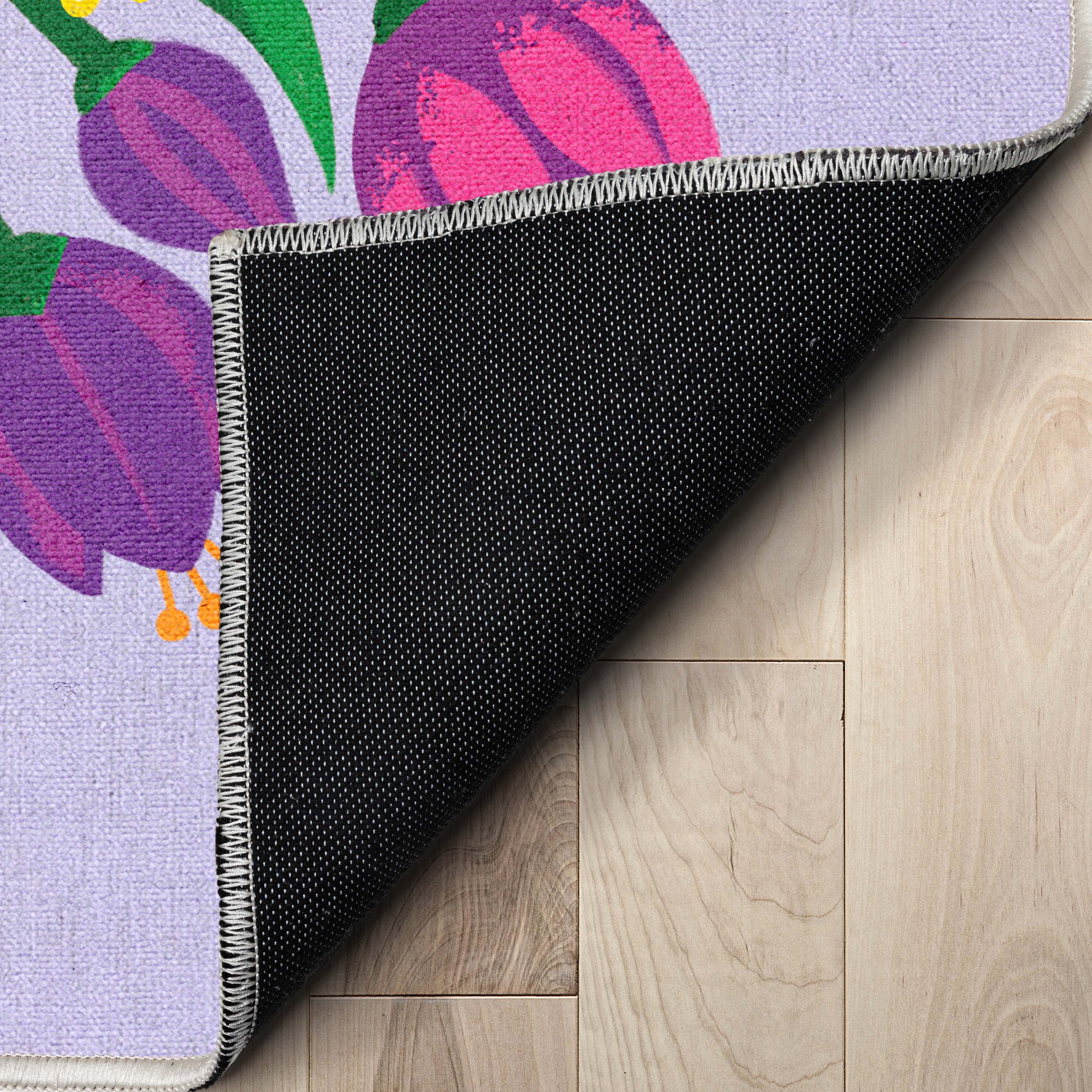 Fr&uuml;hlingslila Teppich