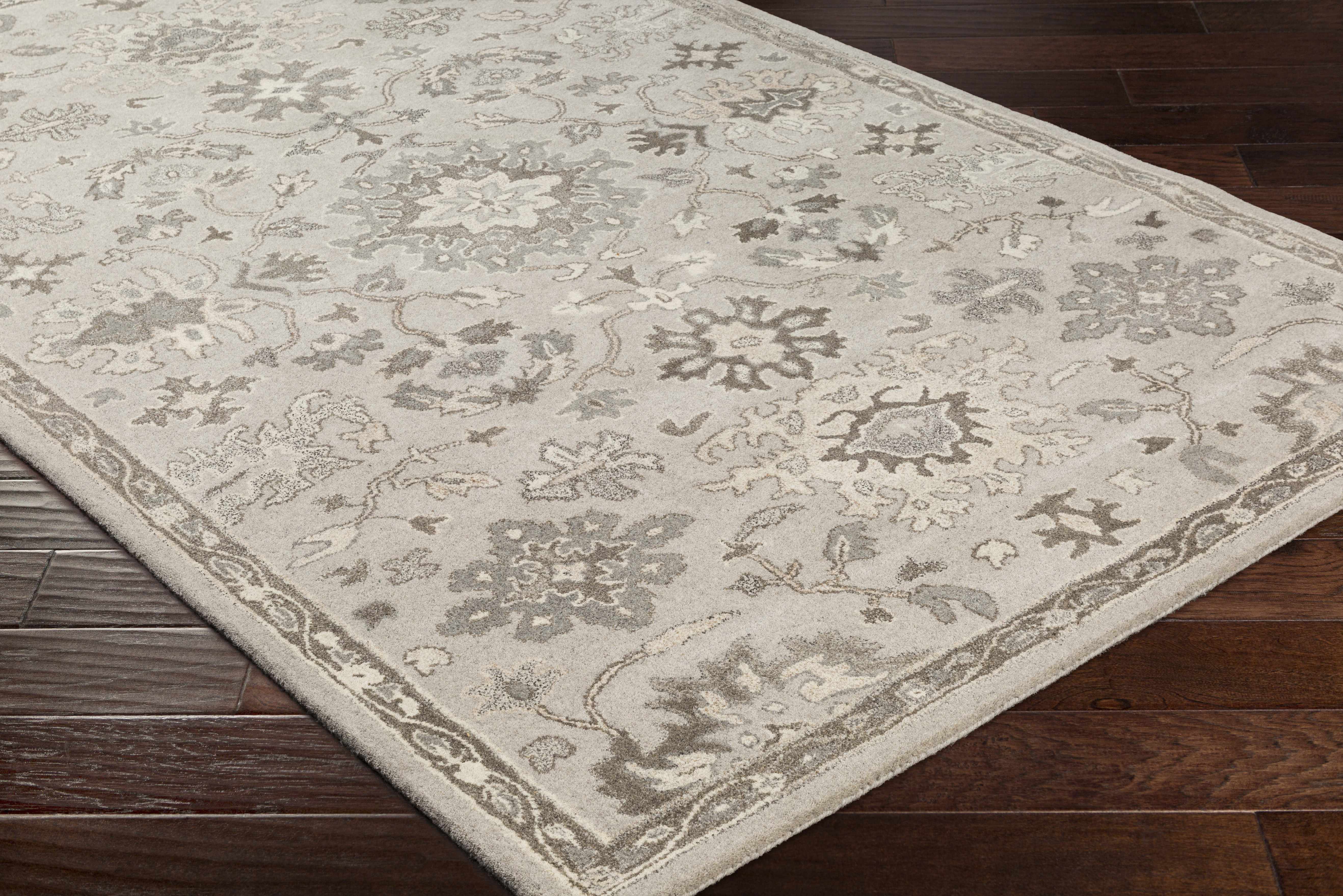 Willimantic Beige Teppich aus dicker Wolle