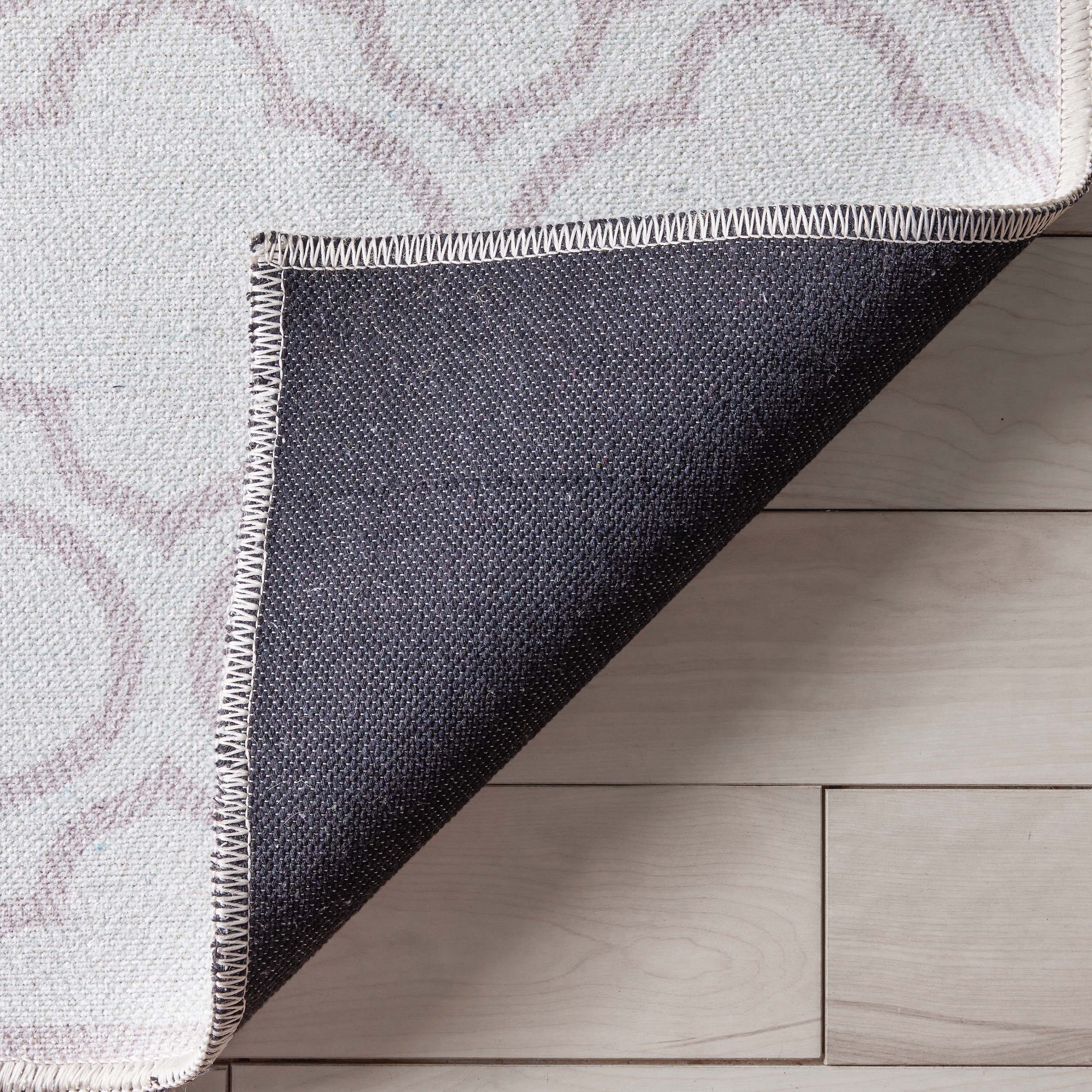 Lattice Marokkanischer Spalier-Teppich aus Elfenbein mit Flachgewebe
