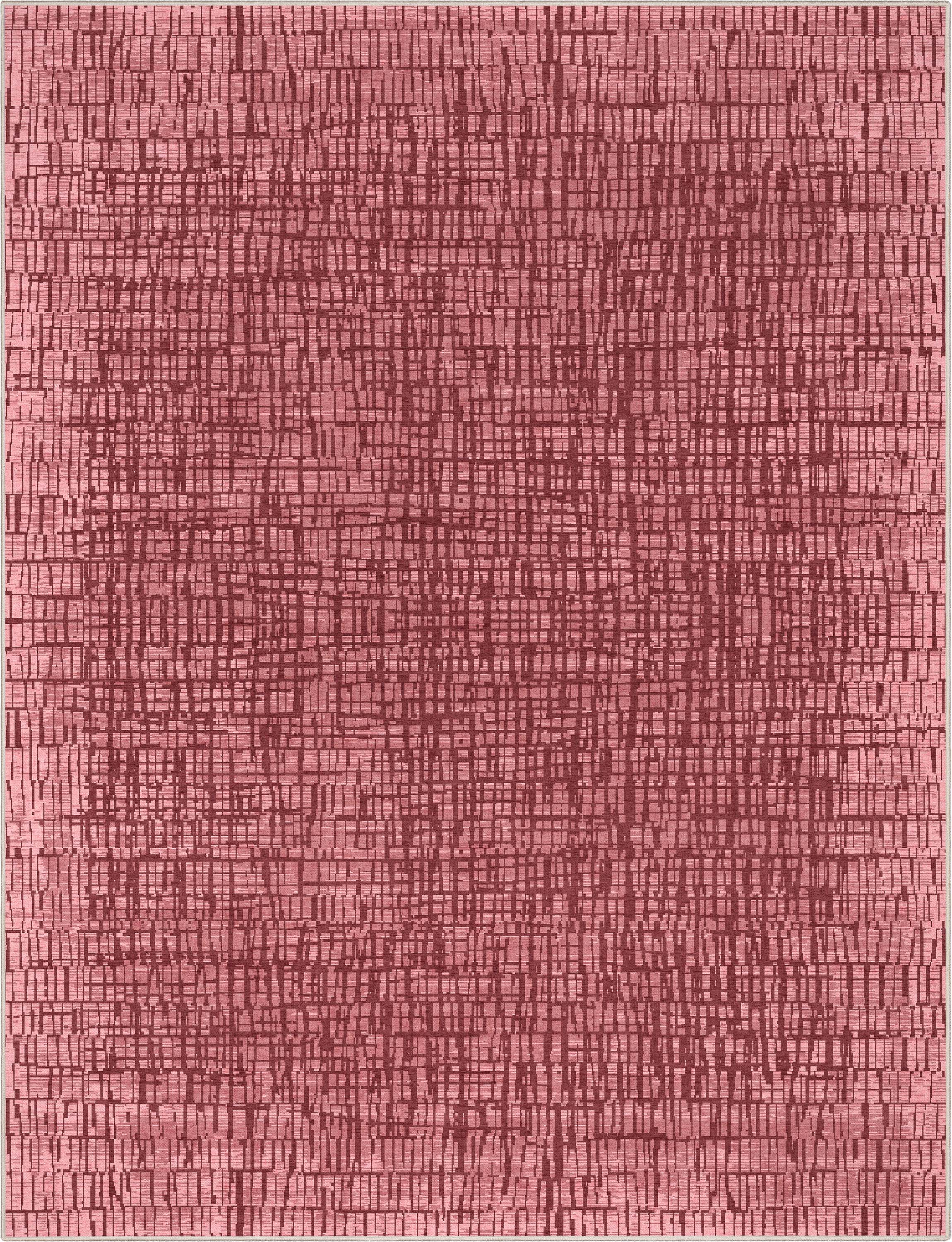 Abstrakter geometrischer Flachgewebe-Teppich &bdquo;Nightscape&ldquo;.