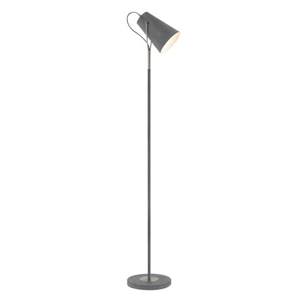 Cheviot 1 Light Floor Lamp Concrete, Nickel - CHEVIOT FL-GYNK
