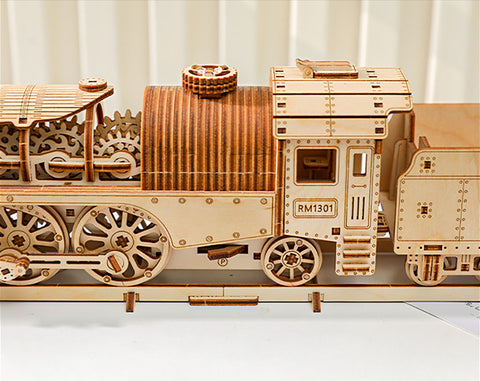 Puzzle 3D in legno del treno a vapore Fifijoy