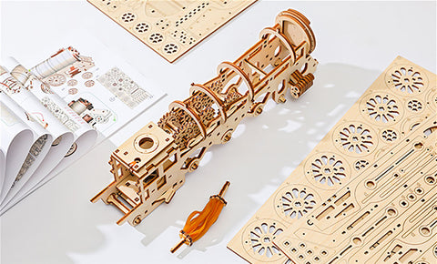 Puzzle 3D in legno del treno a vapore Fifijoy
