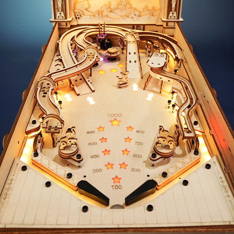 ROKR DIY Pinball Machine 3D Wooden Puzzle EG01 [Only Ship To U.S.]